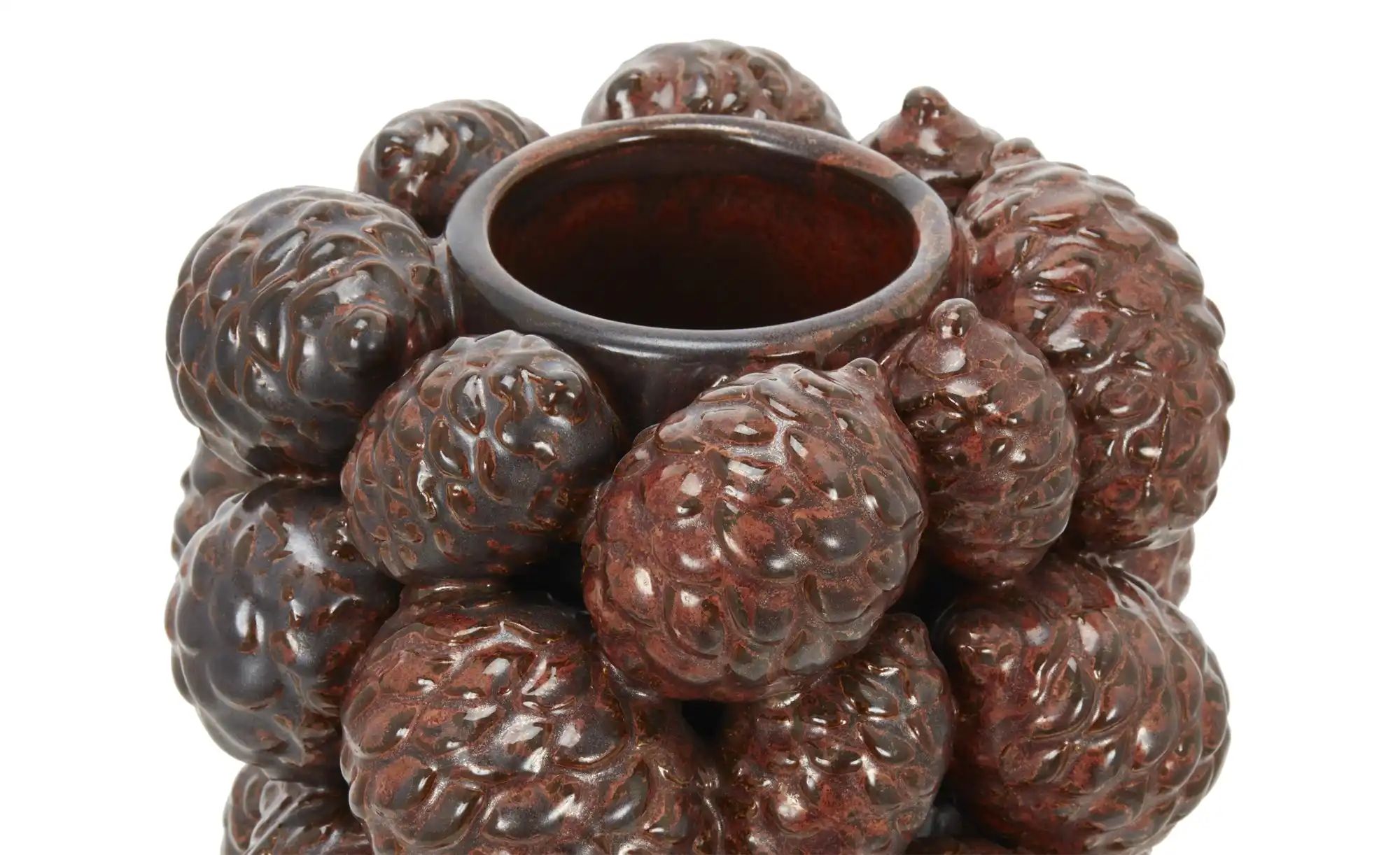 Thumbnail - HOME STORY Vase 3D Zapfen   ¦ braun ¦ Steingut ¦ Maße (cm): B: 18,3 H: 31,3 T: 17.8 Accessoires > Vasen - Höffner