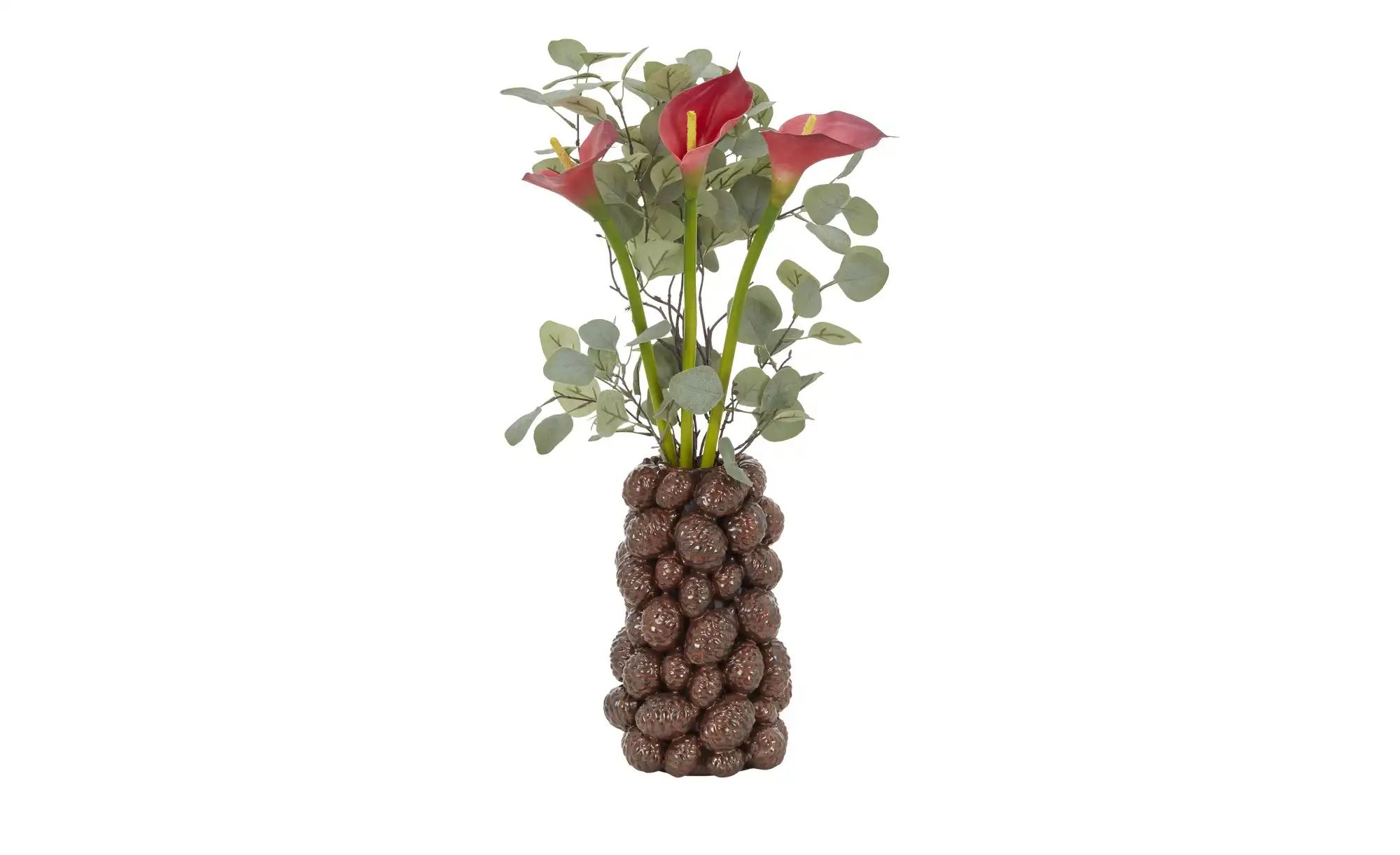 Thumbnail - HOME STORY Vase 3D Zapfen   ¦ braun ¦ Steingut ¦ Maße (cm): B: 18,3 H: 31,3 T: 17.8 Accessoires > Vasen - Höffner