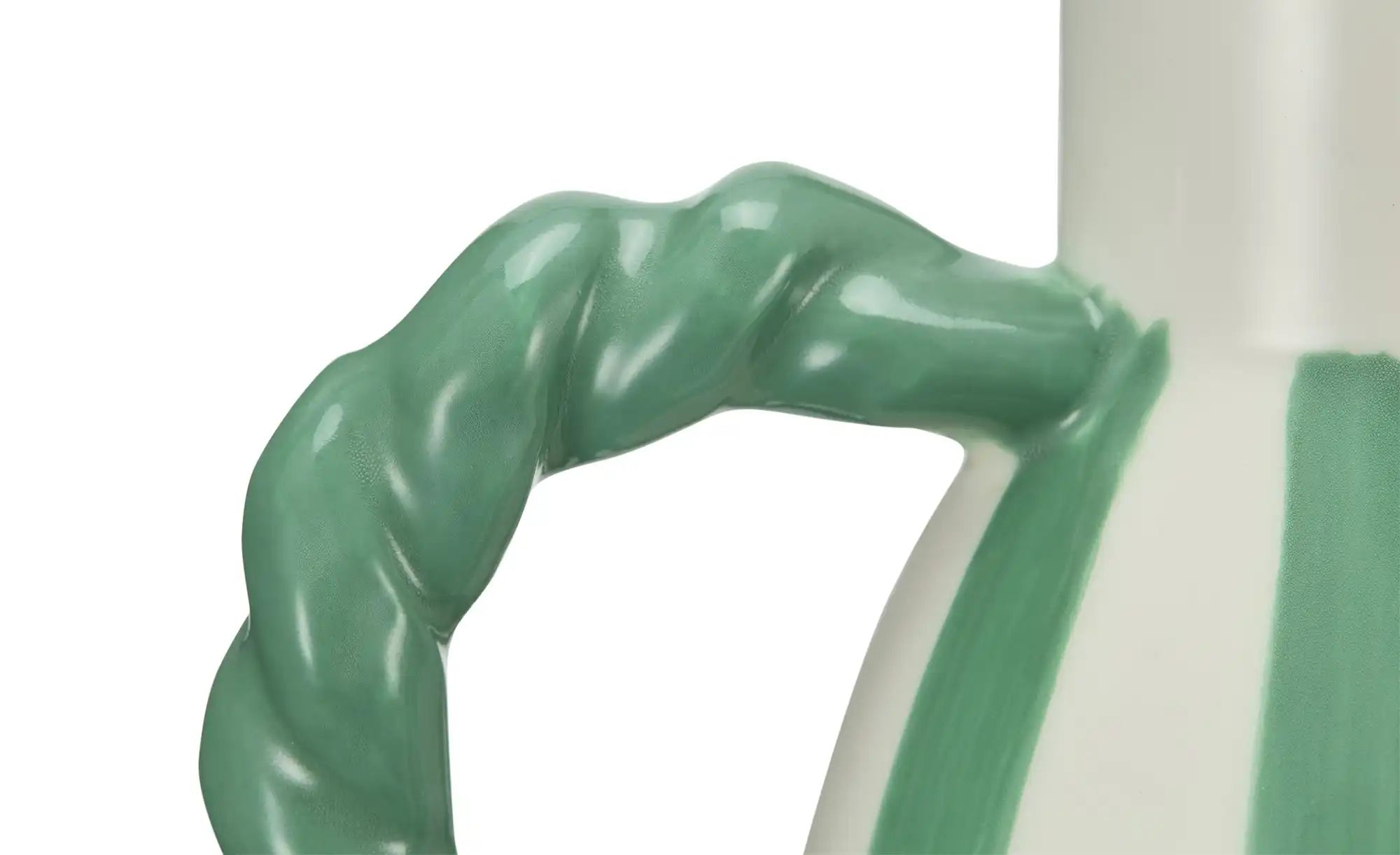 Thumbnail - HOME STORY Vase   ¦ grün ¦ Steingut ¦ Maße (cm): B: 12,5 H: 16,5 T: 9.0 Weihnachten - Höffner