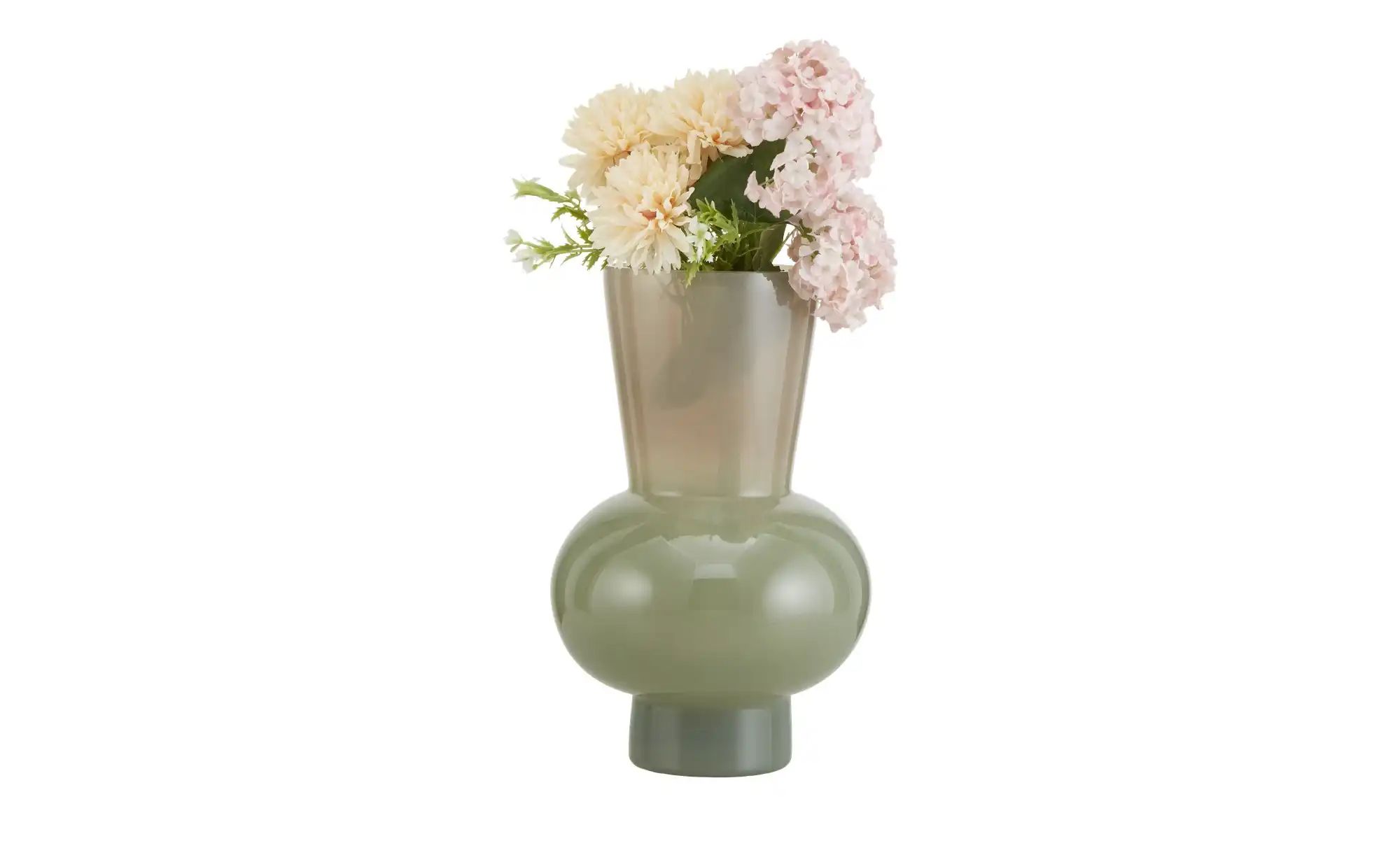 Jette Home Vase   ¦ grün ¦ Glas ¦ Maße (cm): H: 25  Ø: 15.7 Accessoires > V günstig online kaufen