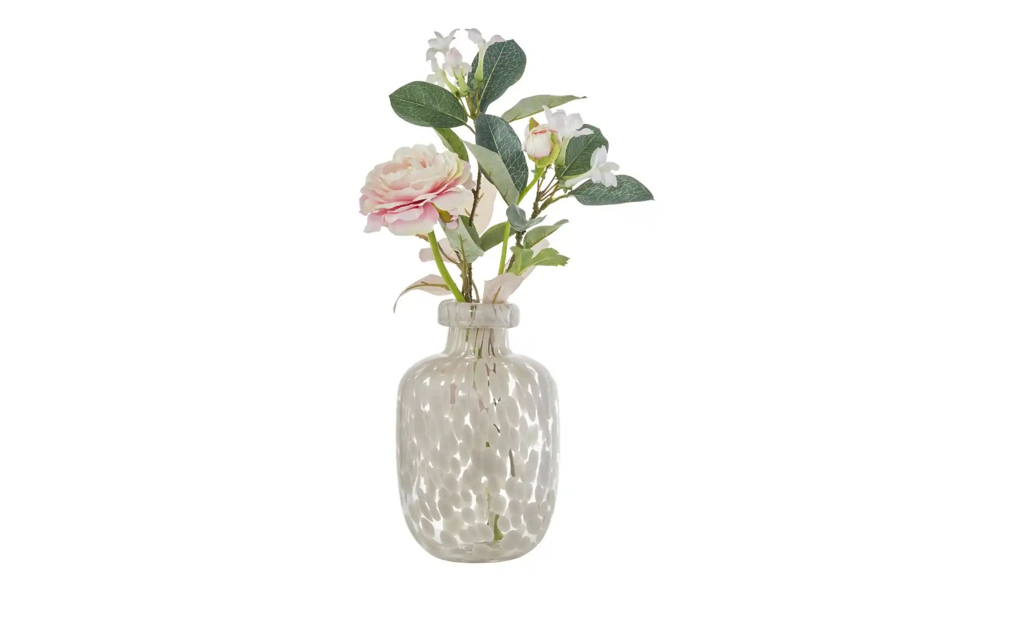 Thumbnail - Jette Home Vase   ¦ weiß ¦ Glas ¦ Maße (cm): H: 20,5  Ø: 13 Accessoires > Vasen - Höffner
