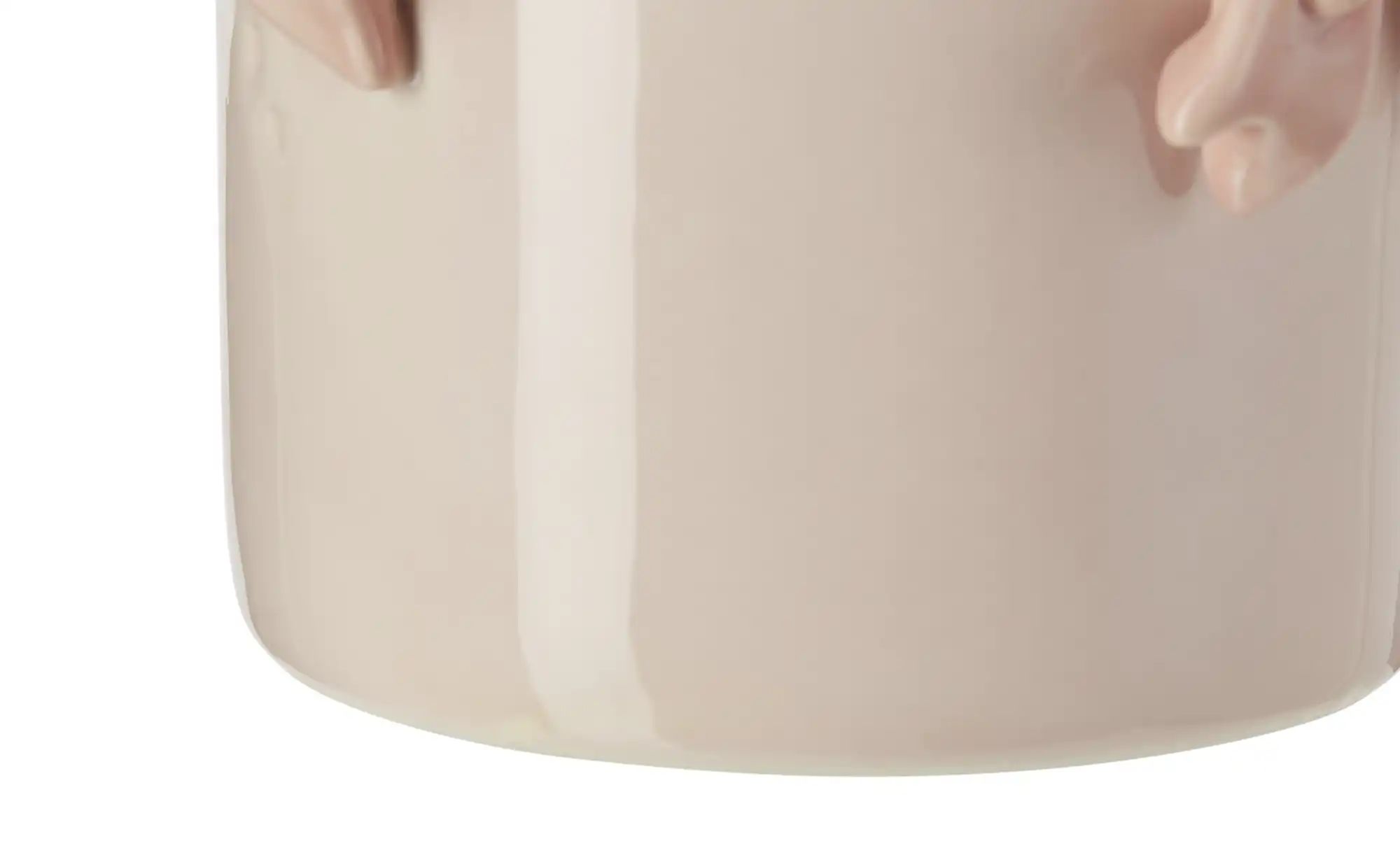 HOME STORY Vase mit 3D Schleifen   ¦ rosa/pink ¦ Dolomite ¦ Maße (cm): H: 2 günstig online kaufen