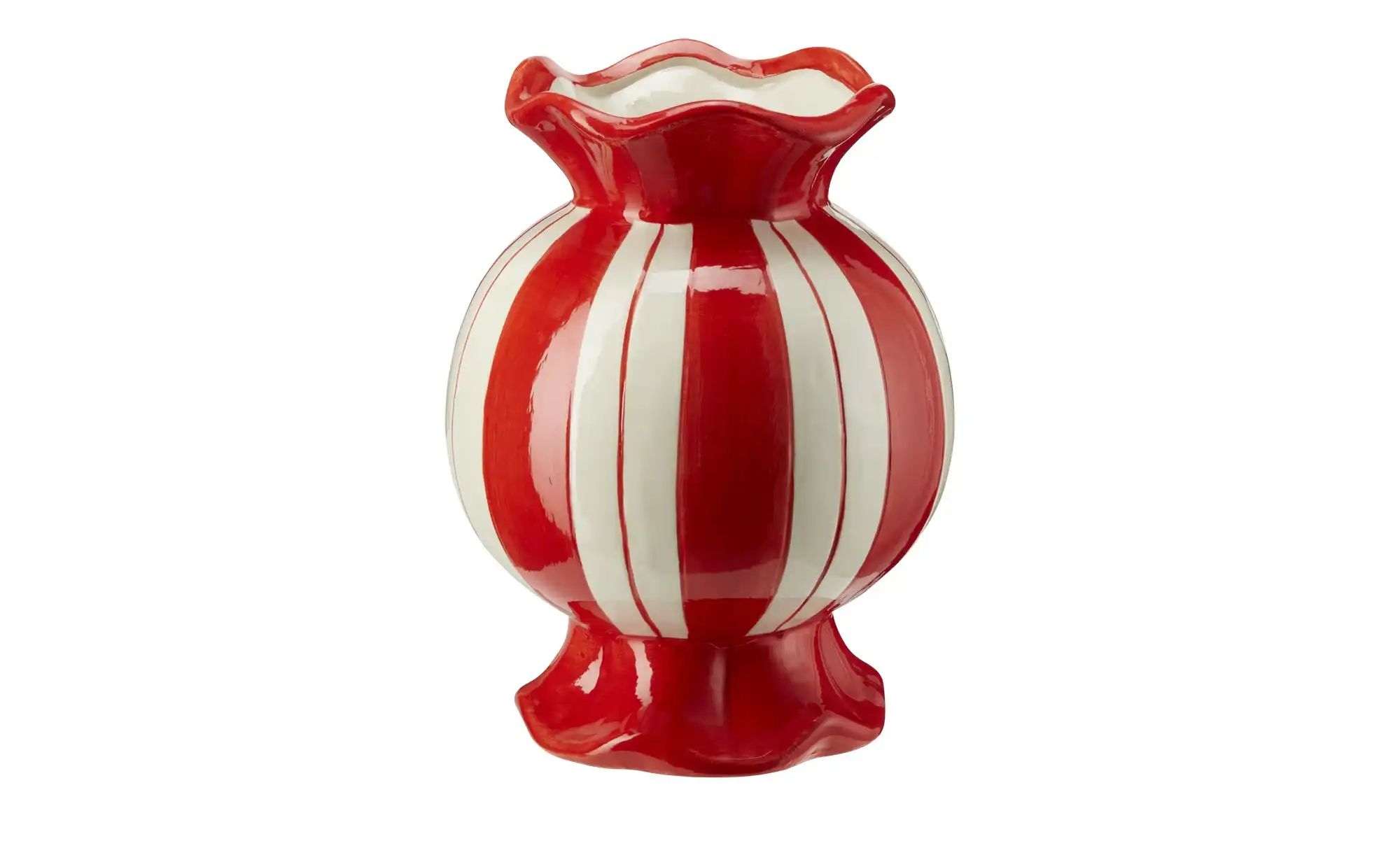 HOME STORY Vase   ¦ Dolomite ¦ Maße (cm): H: 20,8  Ø: 15.7 Weihnachten - Hö günstig online kaufen