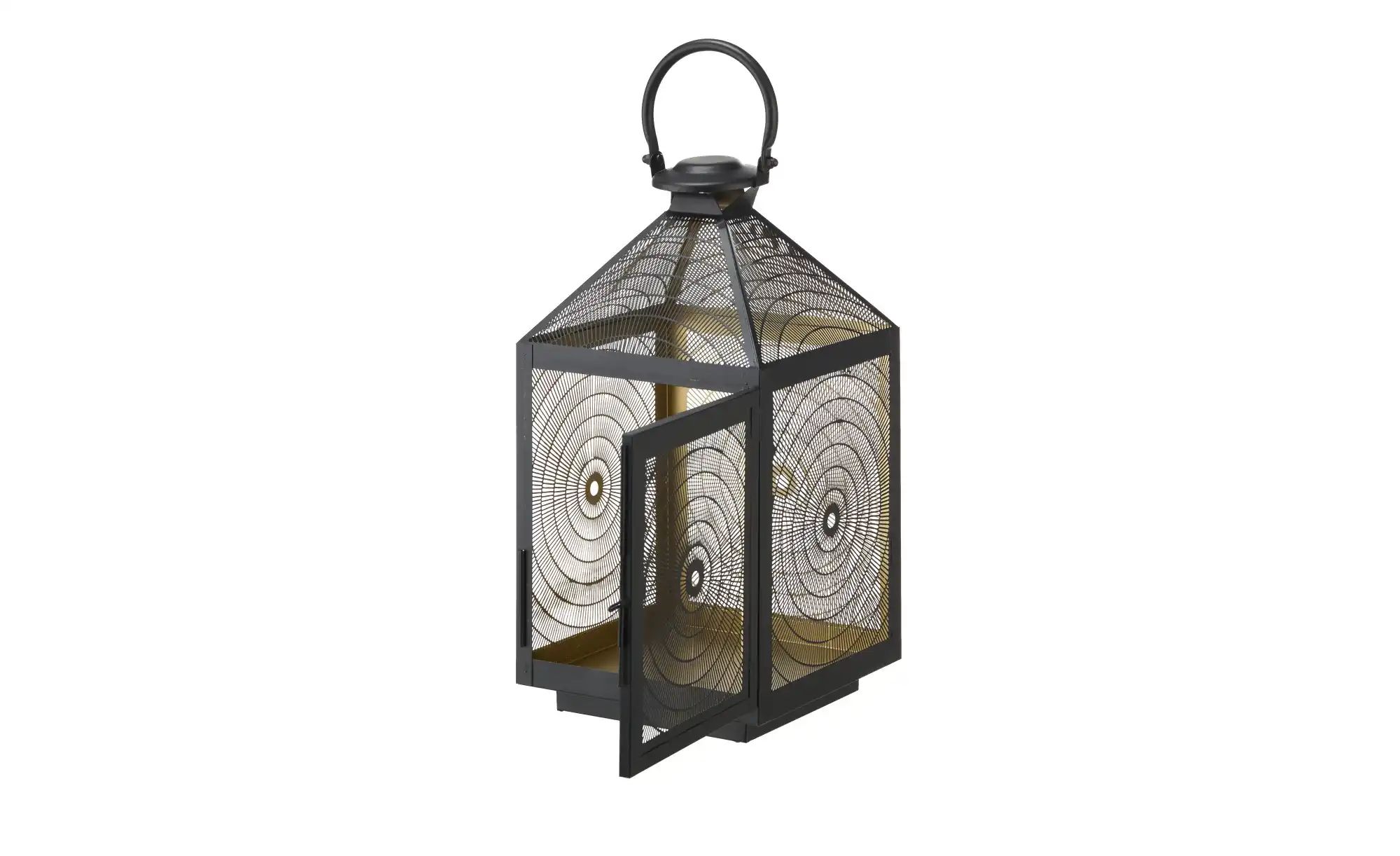 HOME STORY Laterne   ¦ schwarz ¦ Eisen ¦ Maße (cm): B: 20 H: 40 T: 20.0 Acc günstig online kaufen