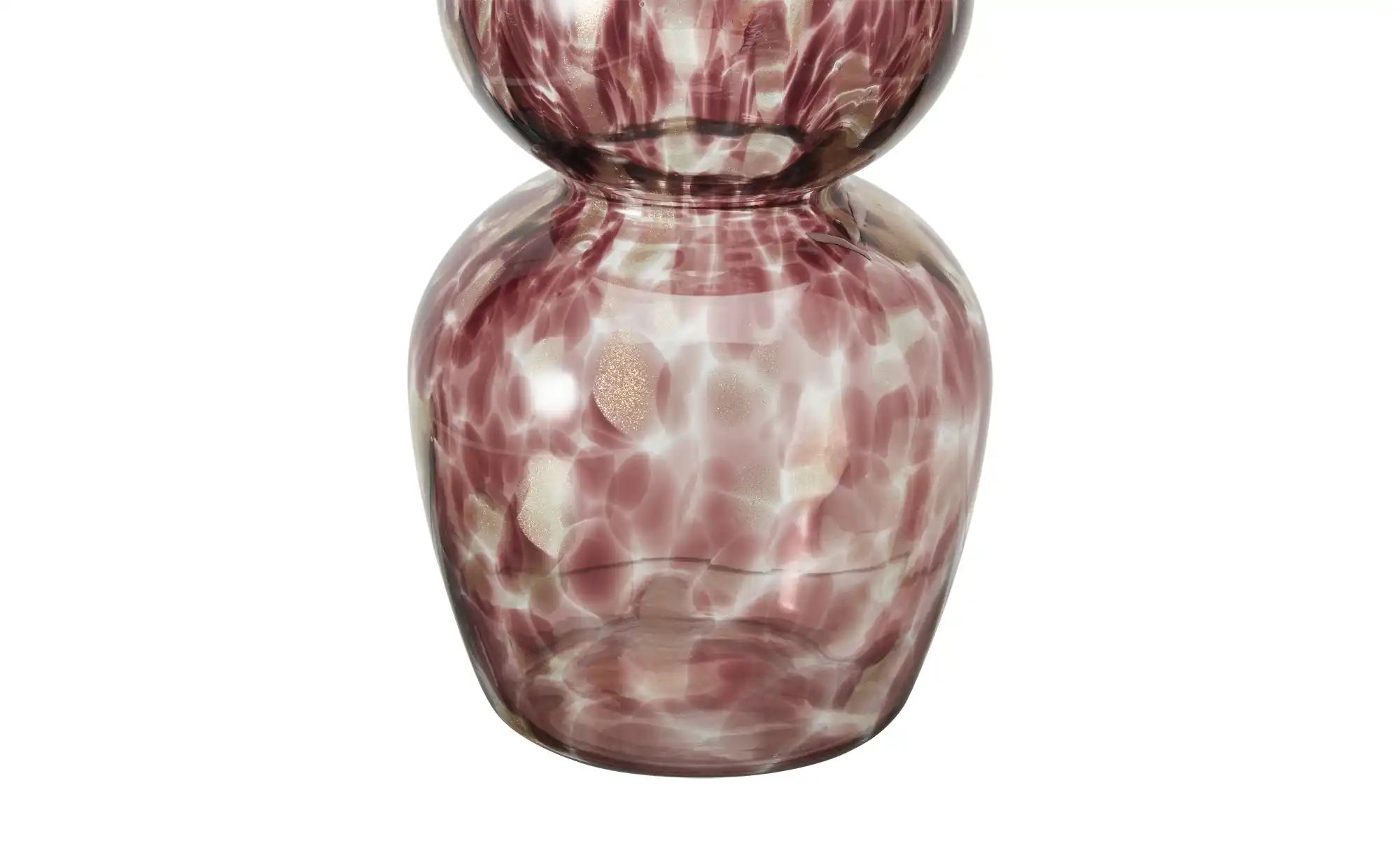 HOME STORY Vase   ¦ rot ¦ Glas ¦ Maße (cm): H: 34  Ø: 15 Accessoires > Vase günstig online kaufen