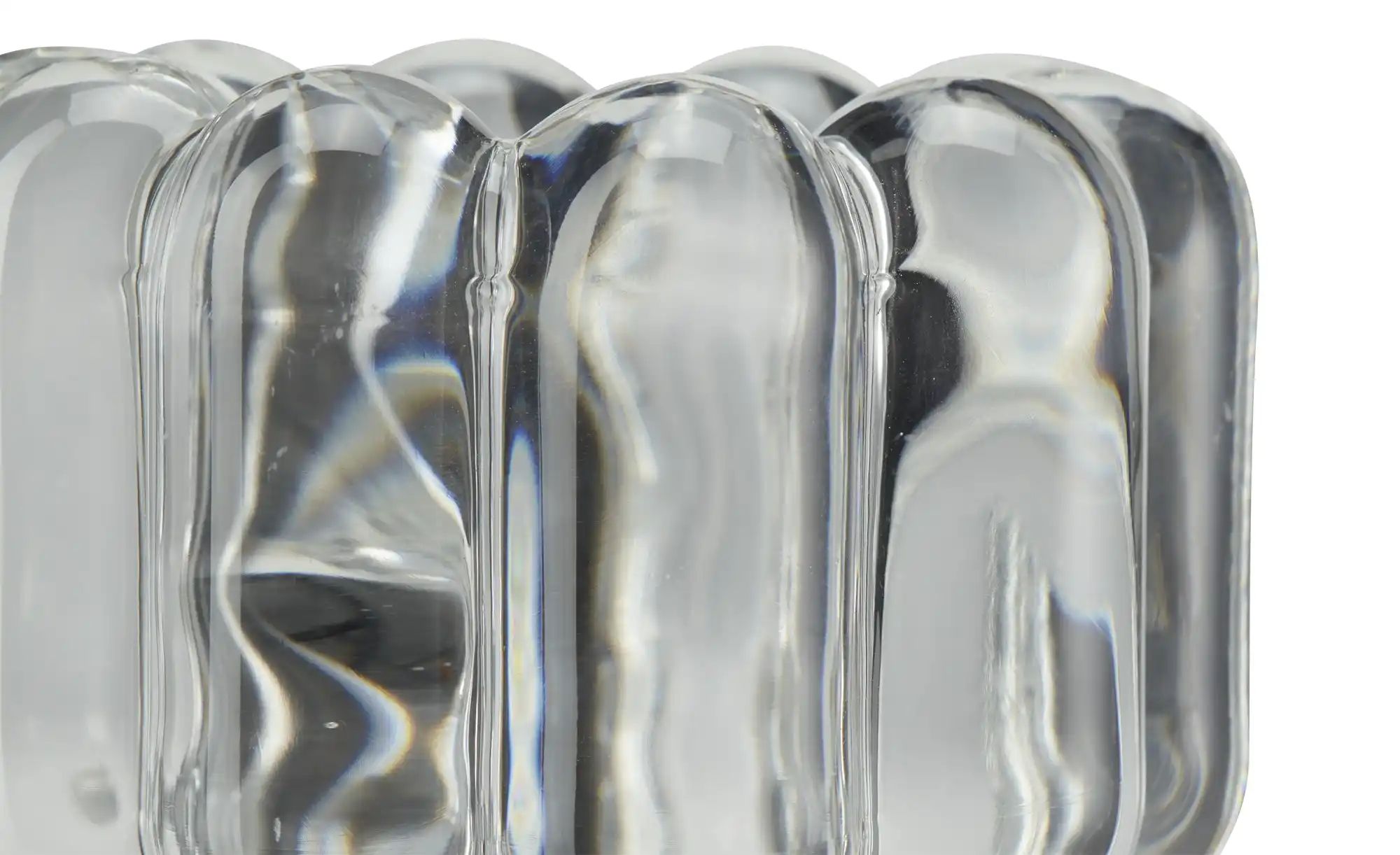 Thumbnail - HOME STORY Teelichthalter ¦ transparent/klar ¦ Glas ¦ Maße (cm): H: 6,5 Ø: 8 Accessoires > Kerzen & Kerzenständer > T...