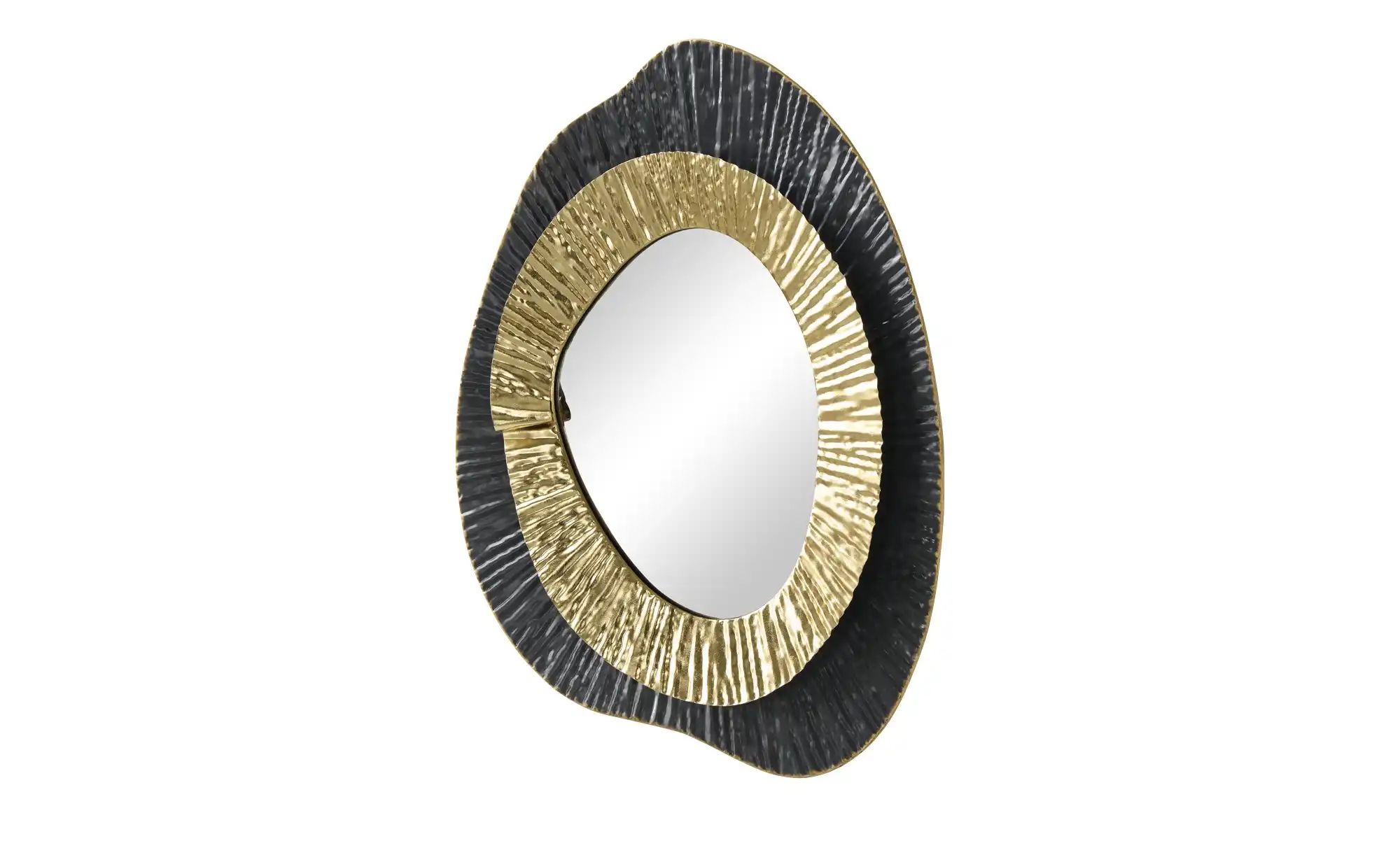 HOME STORY Wandspiegel   ¦ schwarz ¦ Metall,Glas ¦ Maße (cm): B: 80 H: 7 T: günstig online kaufen