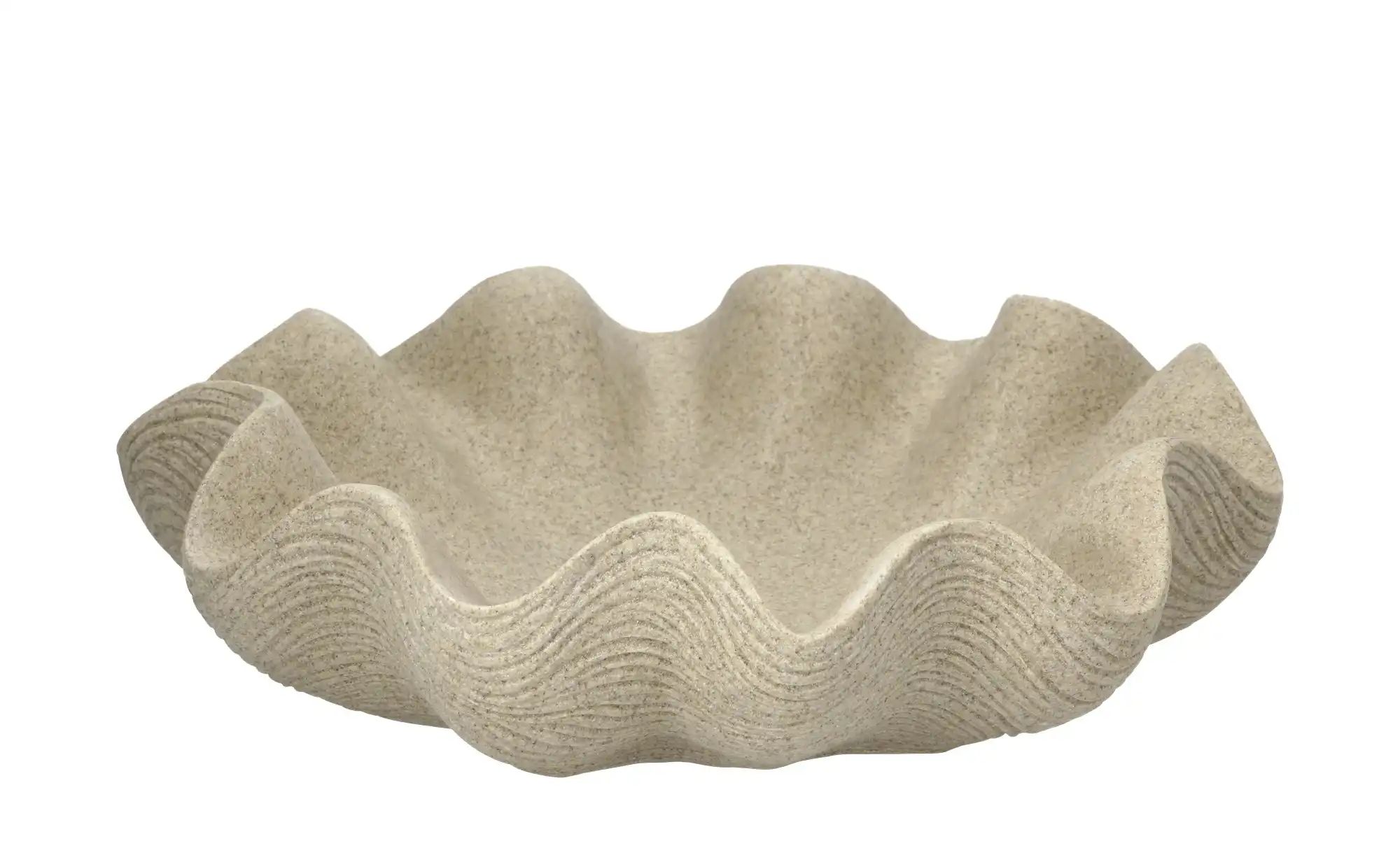 HOME STORY Deko Schale   ¦ beige ¦ Polyresin (Kunstharz) ¦ Maße (cm): B: 33 günstig online kaufen