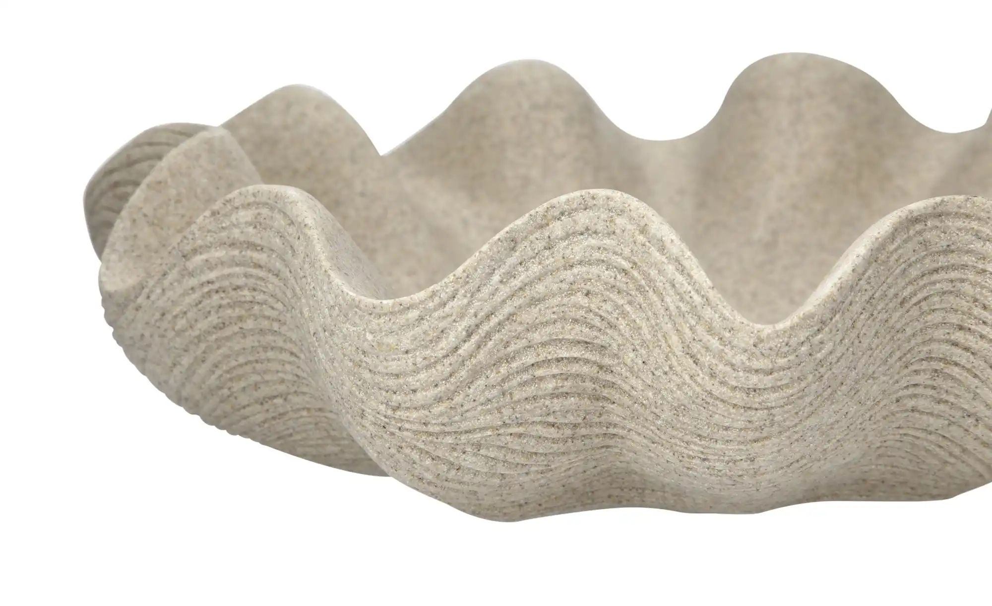 HOME STORY Deko Schale   ¦ beige ¦ Polyresin (Kunstharz) ¦ Maße (cm): B: 33 günstig online kaufen