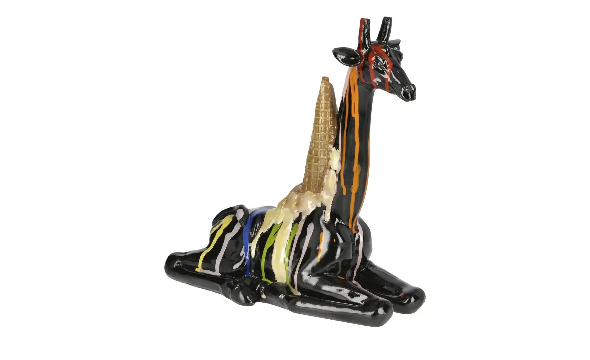 HOME STORY Dekofigur Giraffe   ¦ schwarz ¦ Polyresin (Kunstharz) ¦ Maße (cm günstig online kaufen