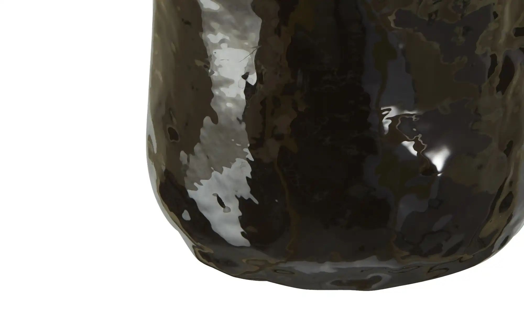 HOME STORY Vase   ¦ schwarz ¦ Aluminium ¦ Maße (cm): B: 15 H: 31 T: 10.0 Ac günstig online kaufen