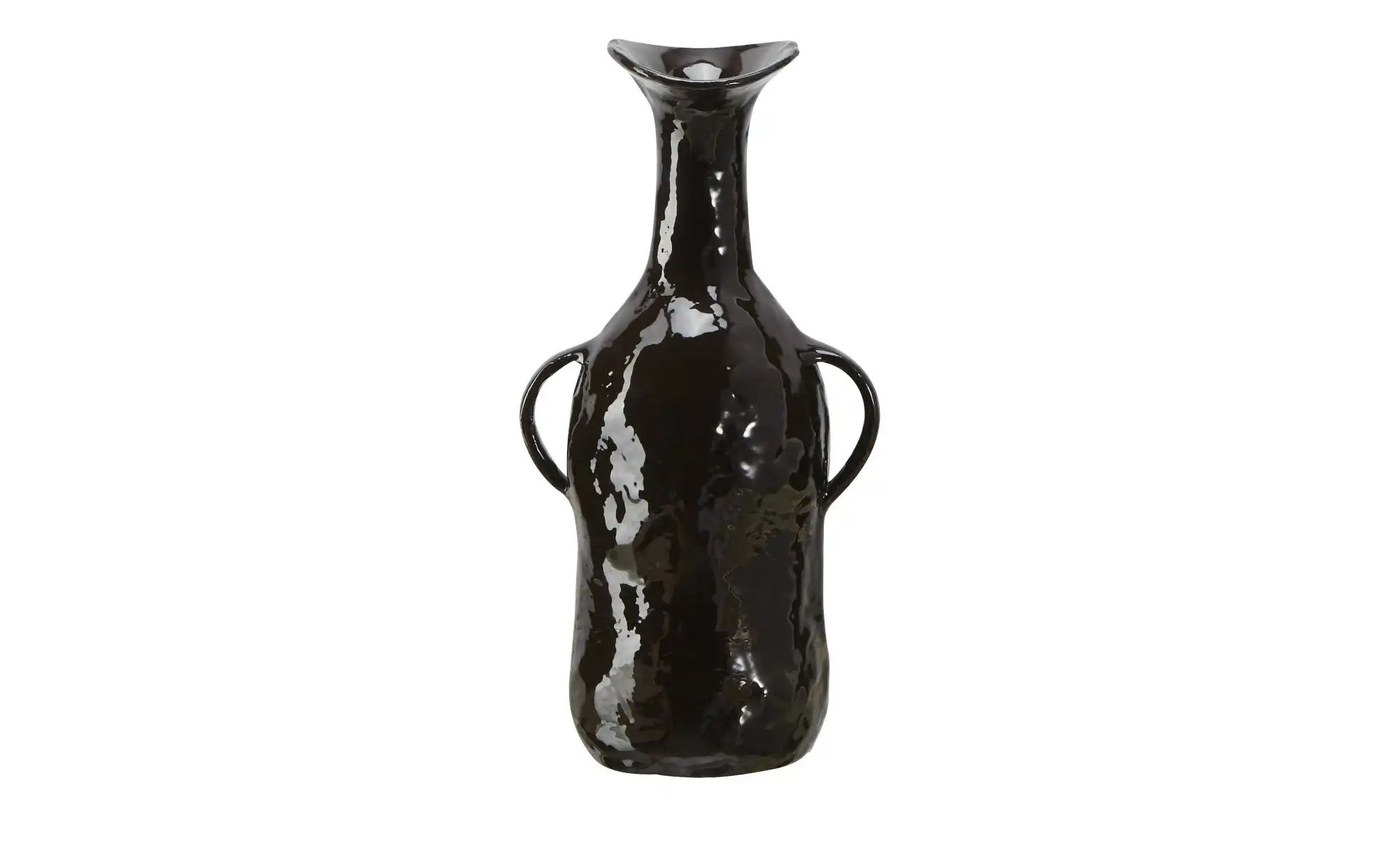 HOME STORY Vase   ¦ schwarz ¦ Aluminium ¦ Maße (cm): B: 15 H: 31 T: 10.0 Ac günstig online kaufen