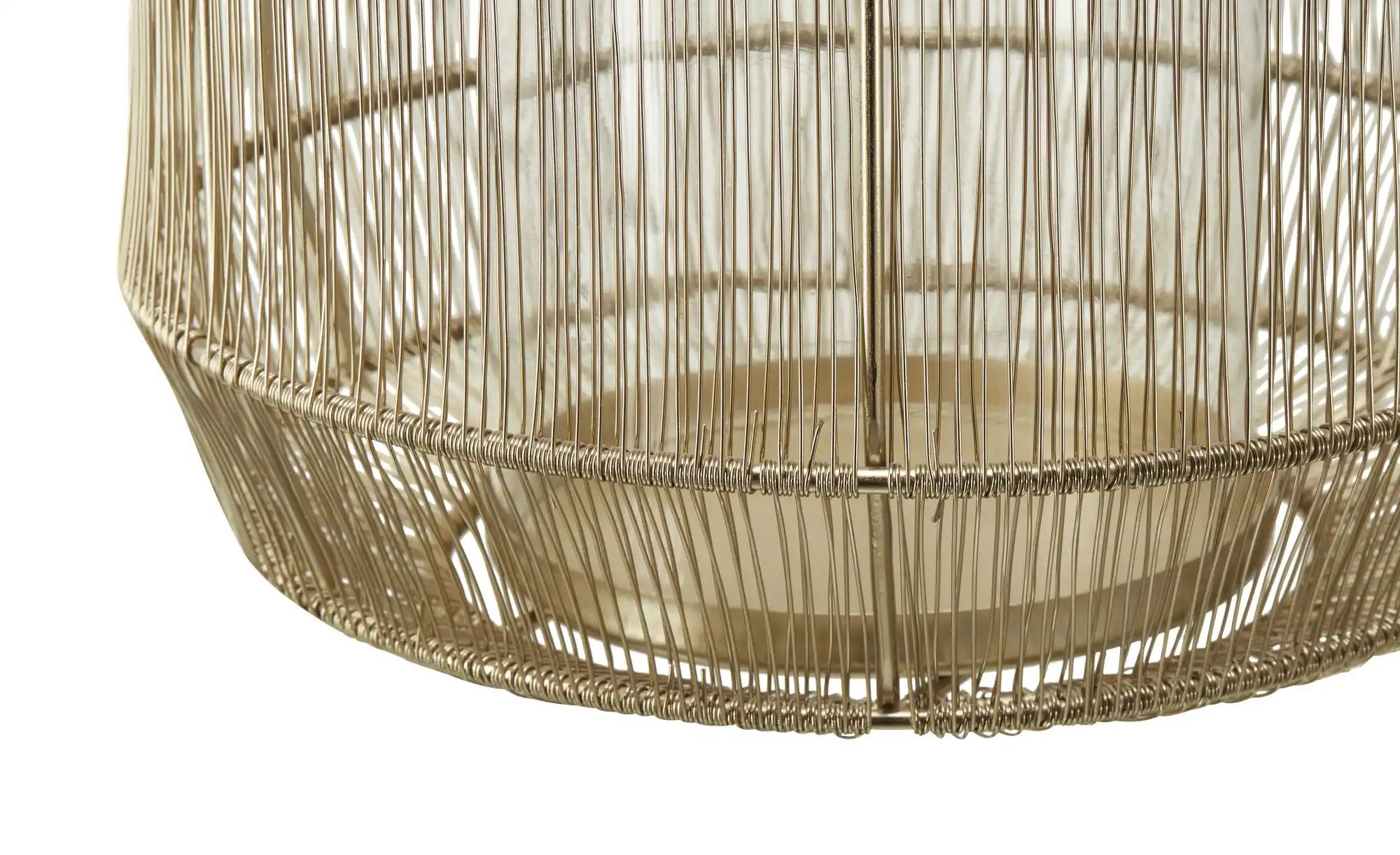 HOME STORY Laterne   ¦ gold ¦ Eisen,Glas ¦ Maße (cm): H: 38  Ø: 24 Accessoi günstig online kaufen