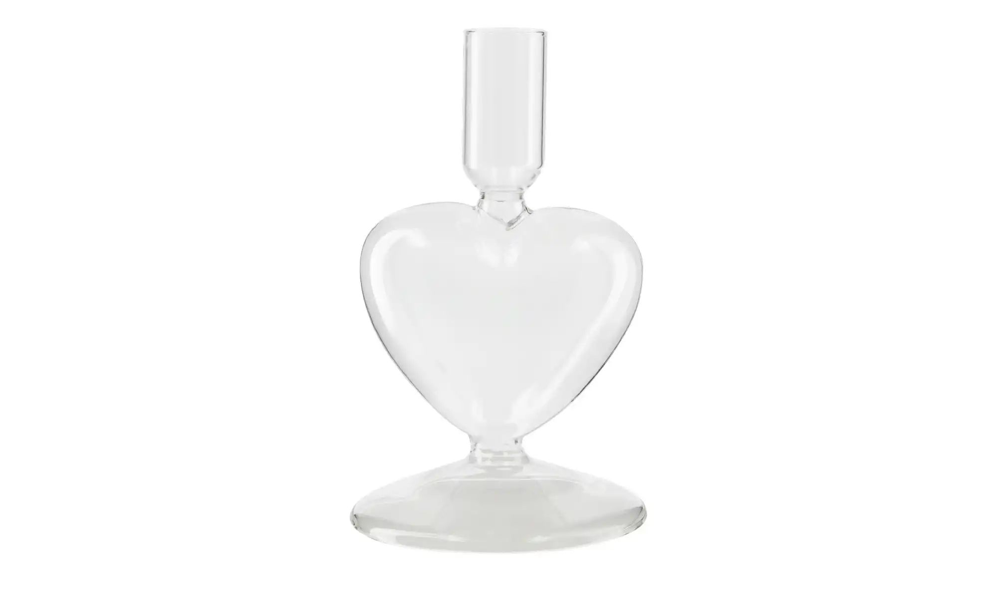 HOME STORY Kerzenständer   ¦ transparent/klar ¦ Glas ¦ Maße (cm): H: 16  Ø: günstig online kaufen