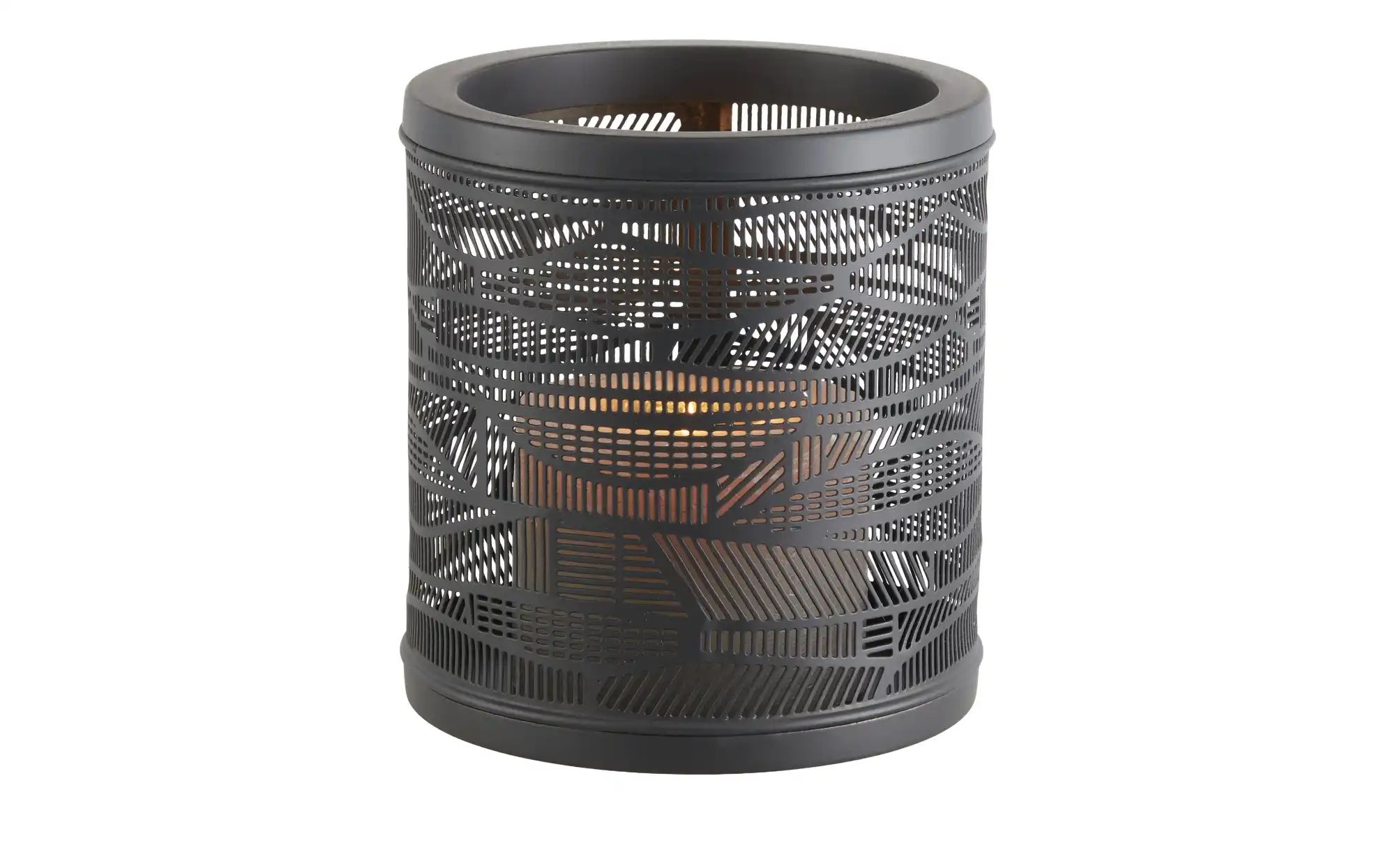 HOME STORY Windlicht   ¦ schwarz ¦ Eisen ¦ Maße (cm): H: 16,5  Ø: 15.5 Acce günstig online kaufen