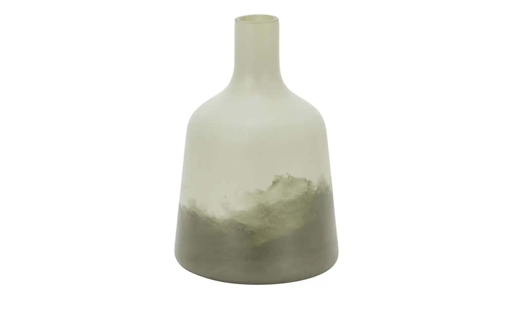 HOME STORY Vase   ¦ grün ¦ Glas ¦ Maße (cm): H: 23  Ø: 14.5 Accessoires > V günstig online kaufen