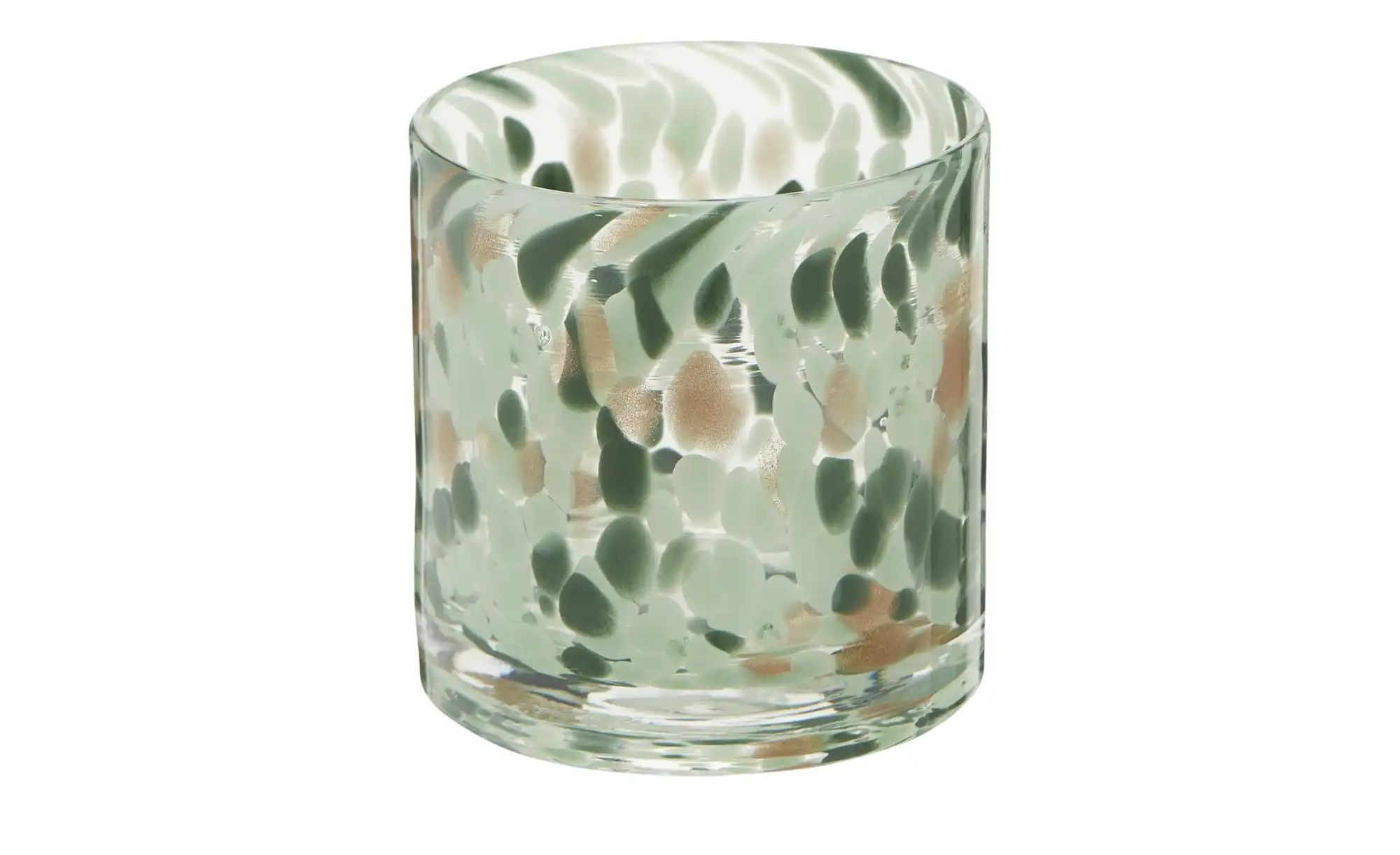 HOME STORY Windlicht   ¦ mehrfarbig ¦ Glas ¦ Maße (cm): H: 8,5  Ø: 8.5 Acce günstig online kaufen