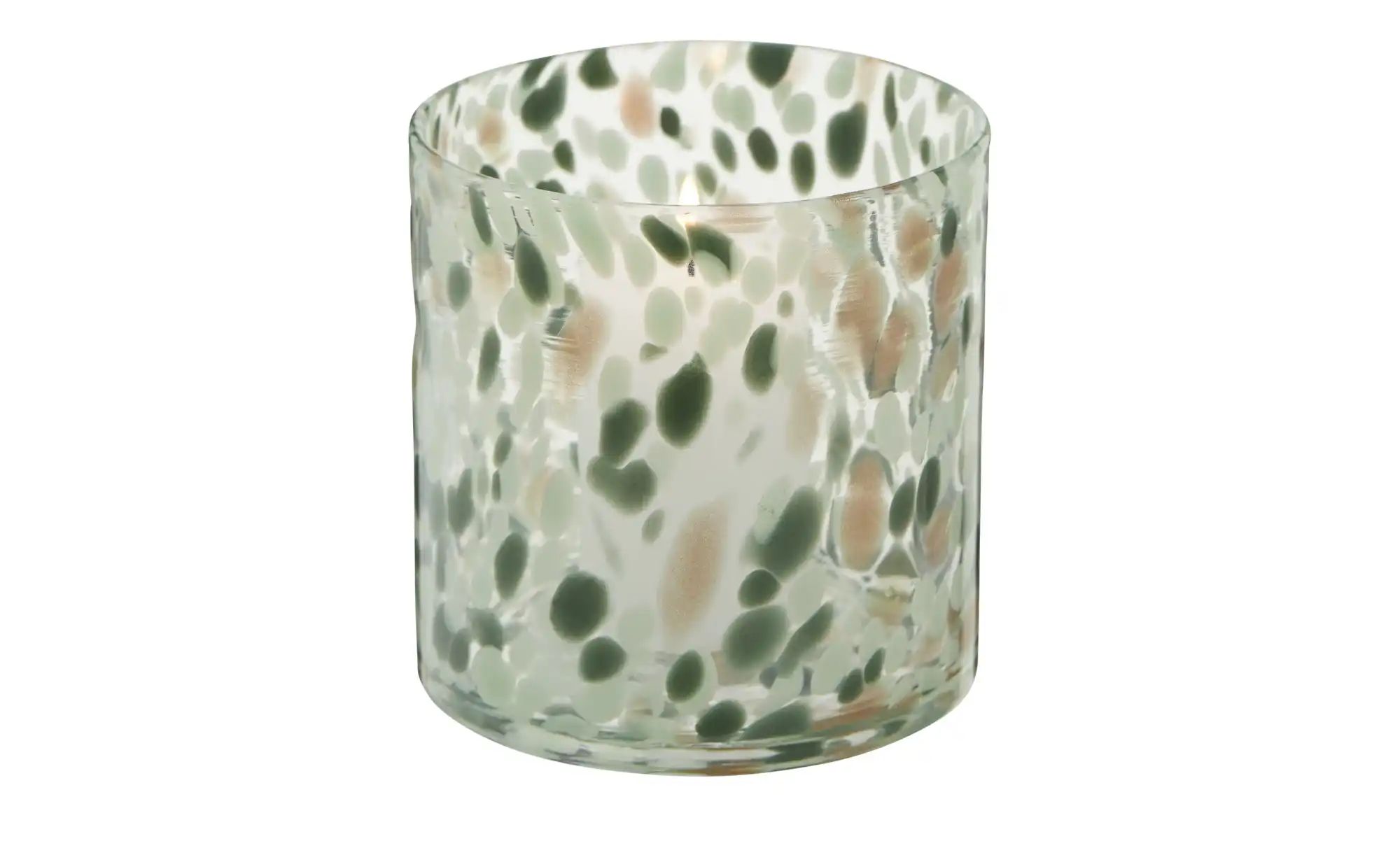 HOME STORY Windlicht   ¦ mehrfarbig ¦ Glas ¦ Maße (cm): H: 12  Ø: 12 Access günstig online kaufen