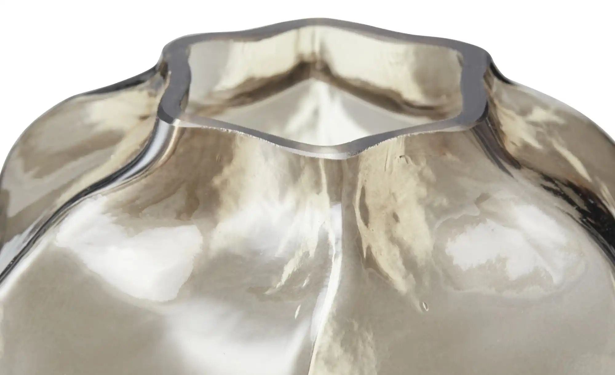 Thumbnail - HOME STORY Vase   ¦ grau ¦ Glas ¦ Maße (cm): H: 18  Ø: 17 Accessoires > Vasen - Höffner