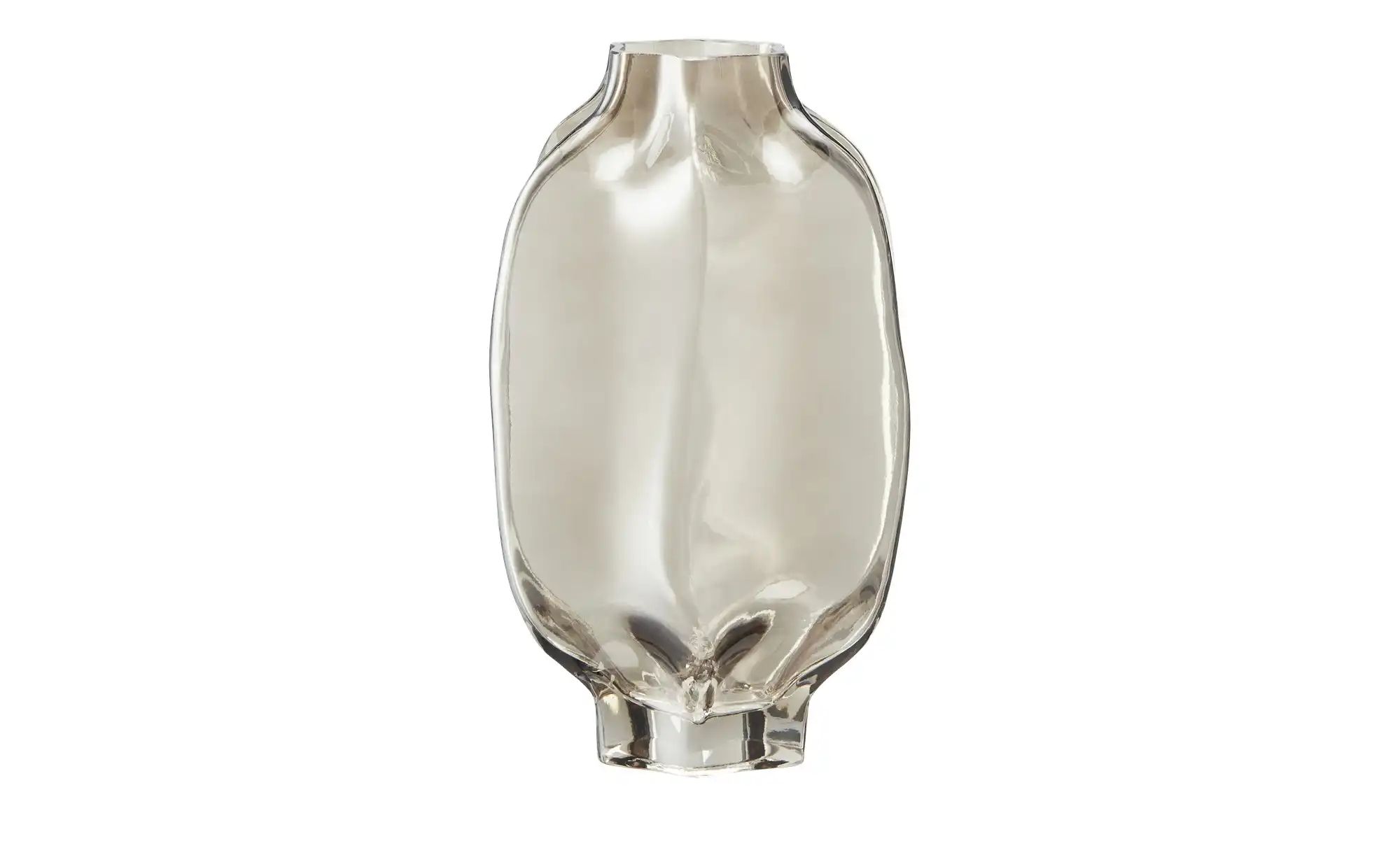 HOME STORY Vase   ¦ grau ¦ Glas ¦ Maße (cm): H: 30  Ø: 19 Accessoires > Vas günstig online kaufen