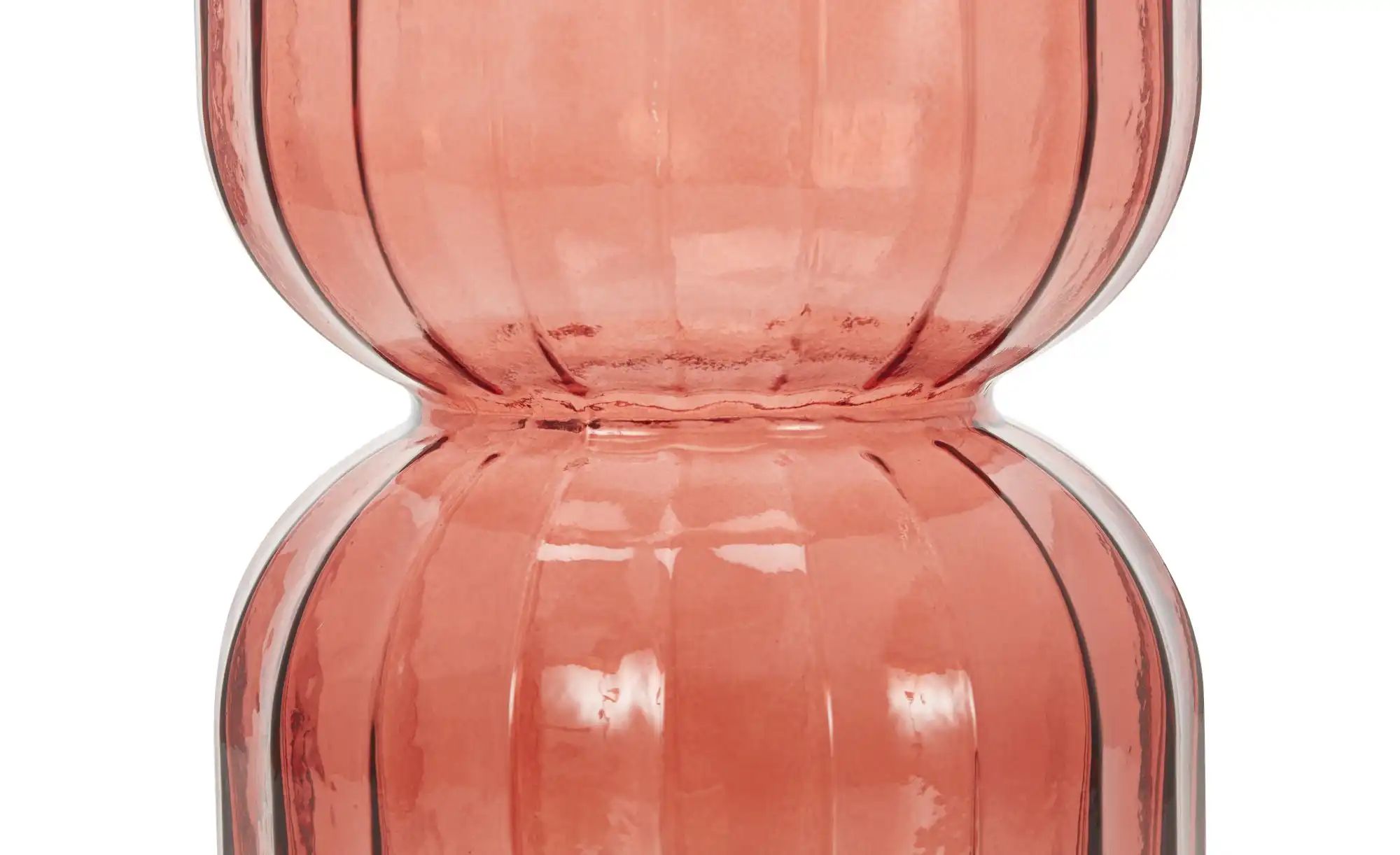 Thumbnail - HOME STORY Vase   ¦ rot ¦ Glas ¦ Maße (cm): H: 22,5  Ø: 16 Accessoires > Vasen - Höffner