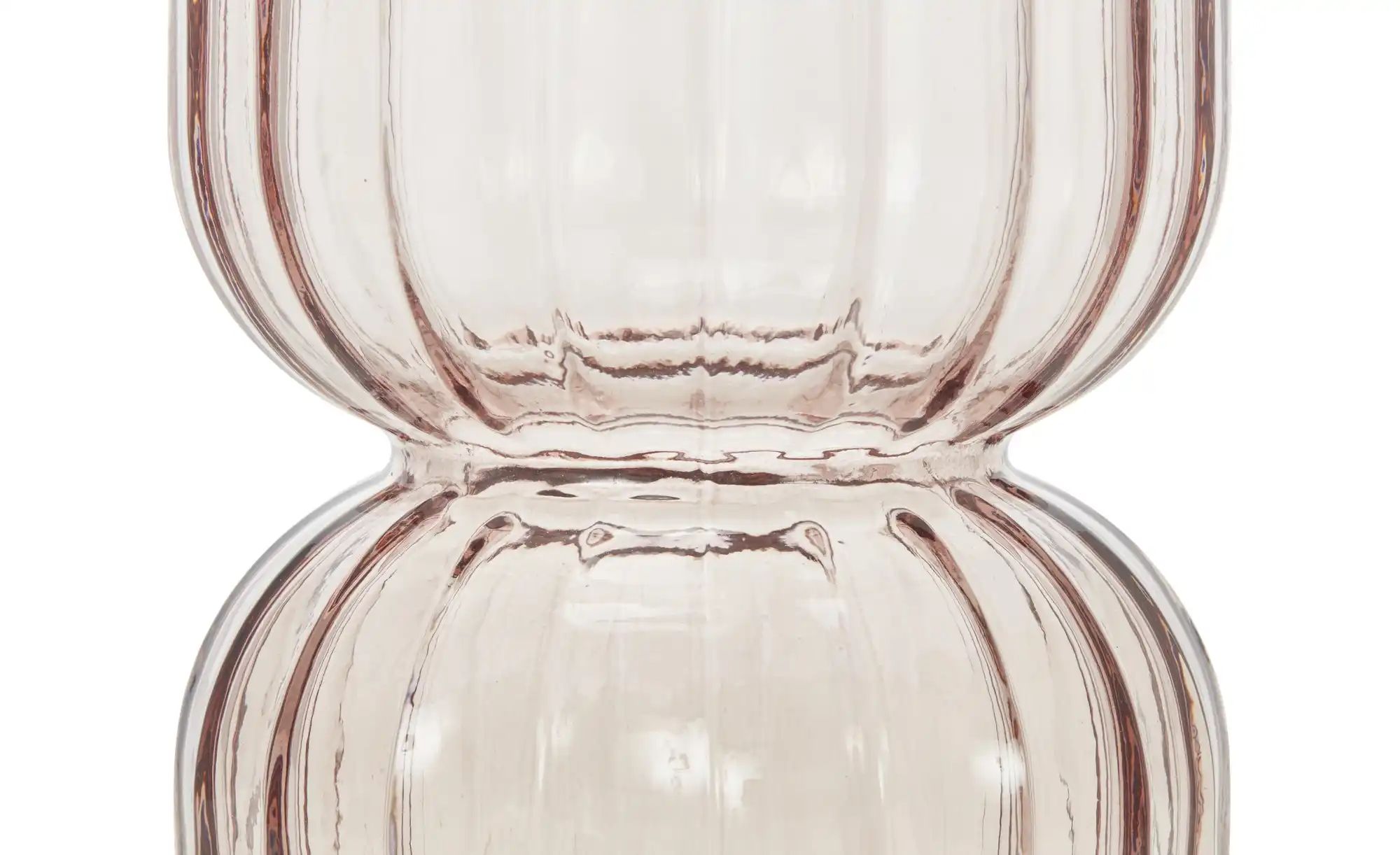 HOME STORY Vase   ¦ rosa/pink ¦ Glas ¦ Maße (cm): H: 18,5  Ø: 14 Accessoire günstig online kaufen