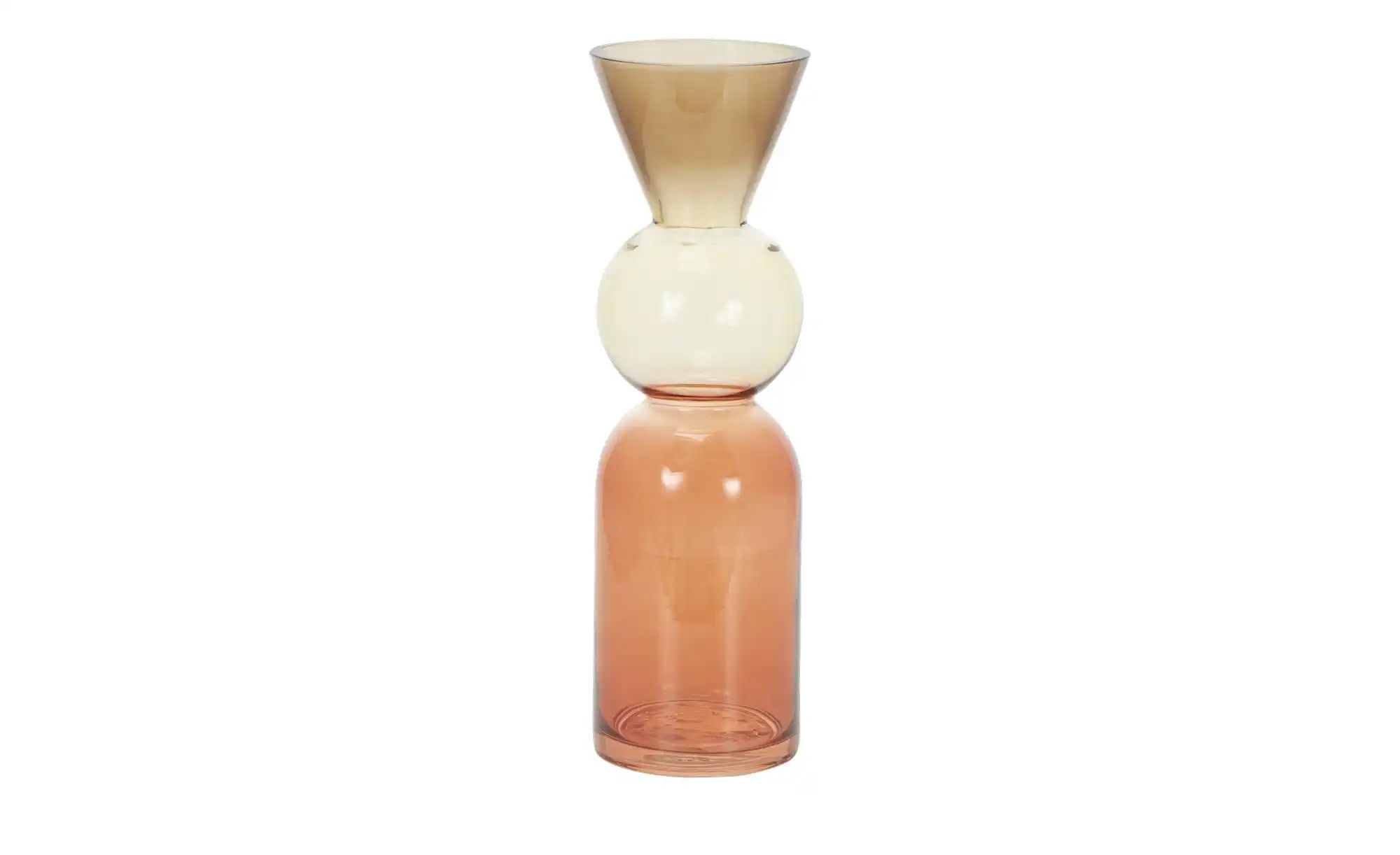 HOME STORY Vase   ¦ mehrfarbig ¦ Glas ¦ Maße (cm): H: 29  Ø: 9.5 Accessoire günstig online kaufen