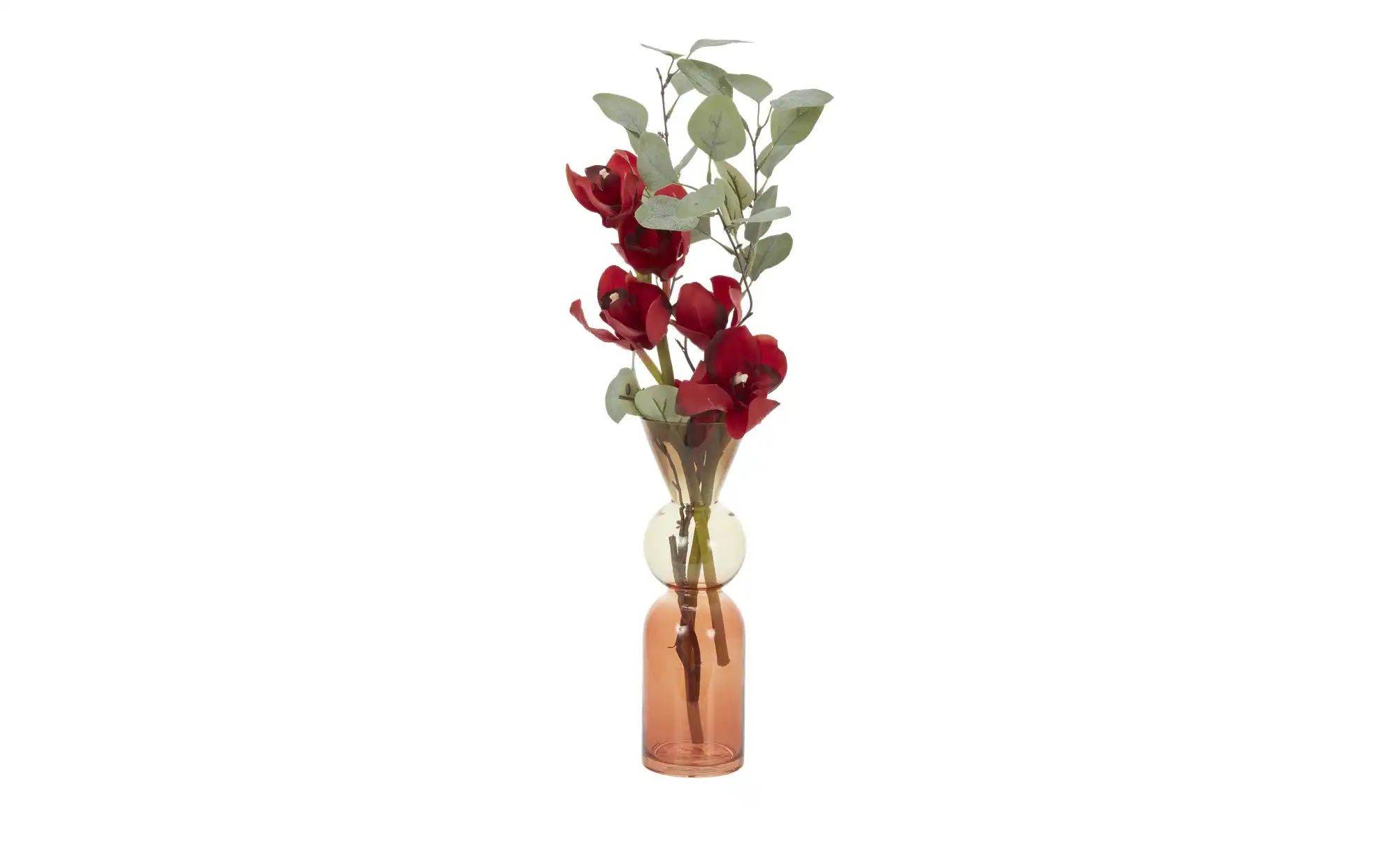 HOME STORY Vase   ¦ mehrfarbig ¦ Glas ¦ Maße (cm): H: 29  Ø: 9.5 Accessoire günstig online kaufen