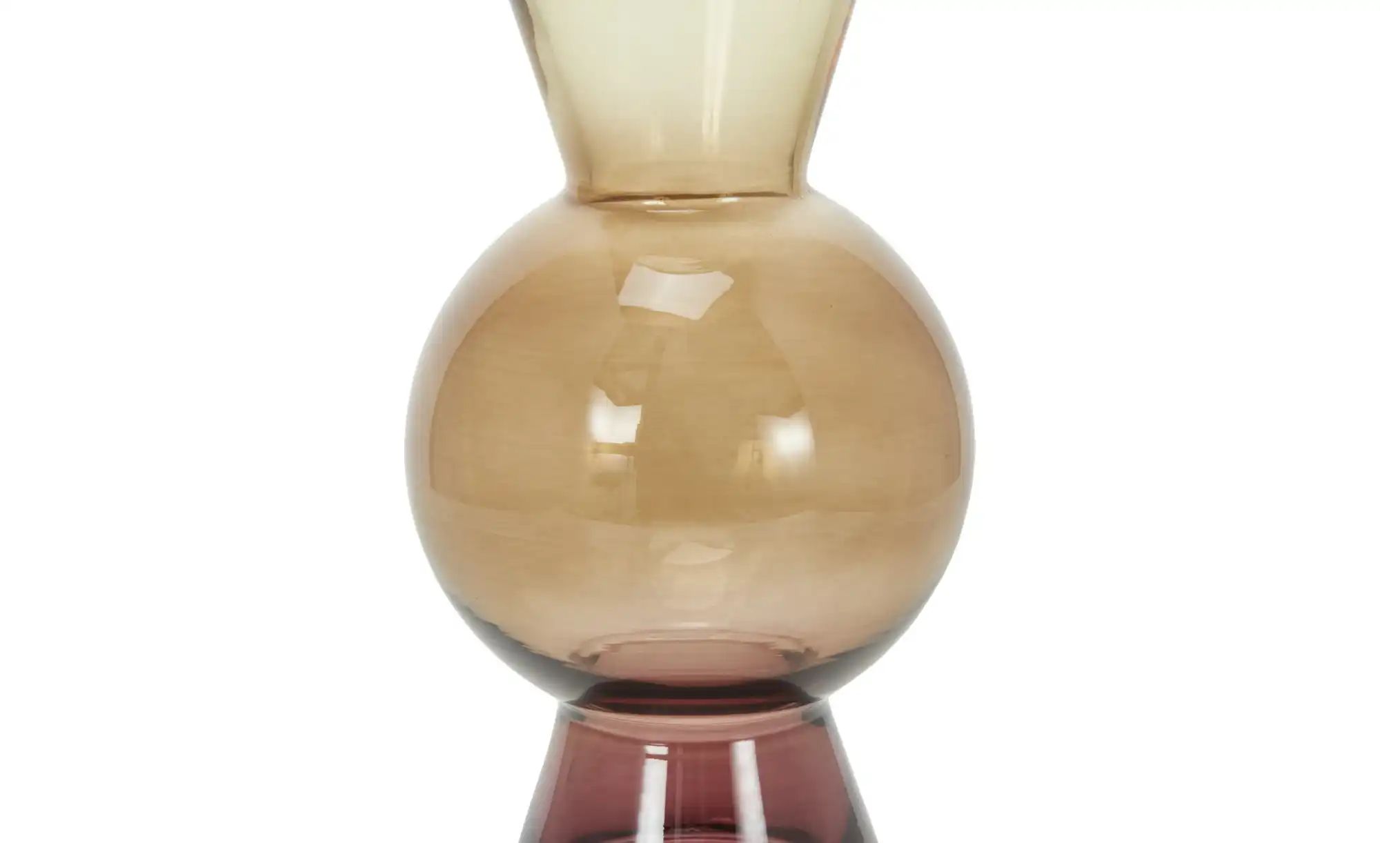 HOME STORY Vase   ¦ braun ¦ Glas ¦ Maße (cm): H: 24,5  Ø: 11 Accessoires > günstig online kaufen