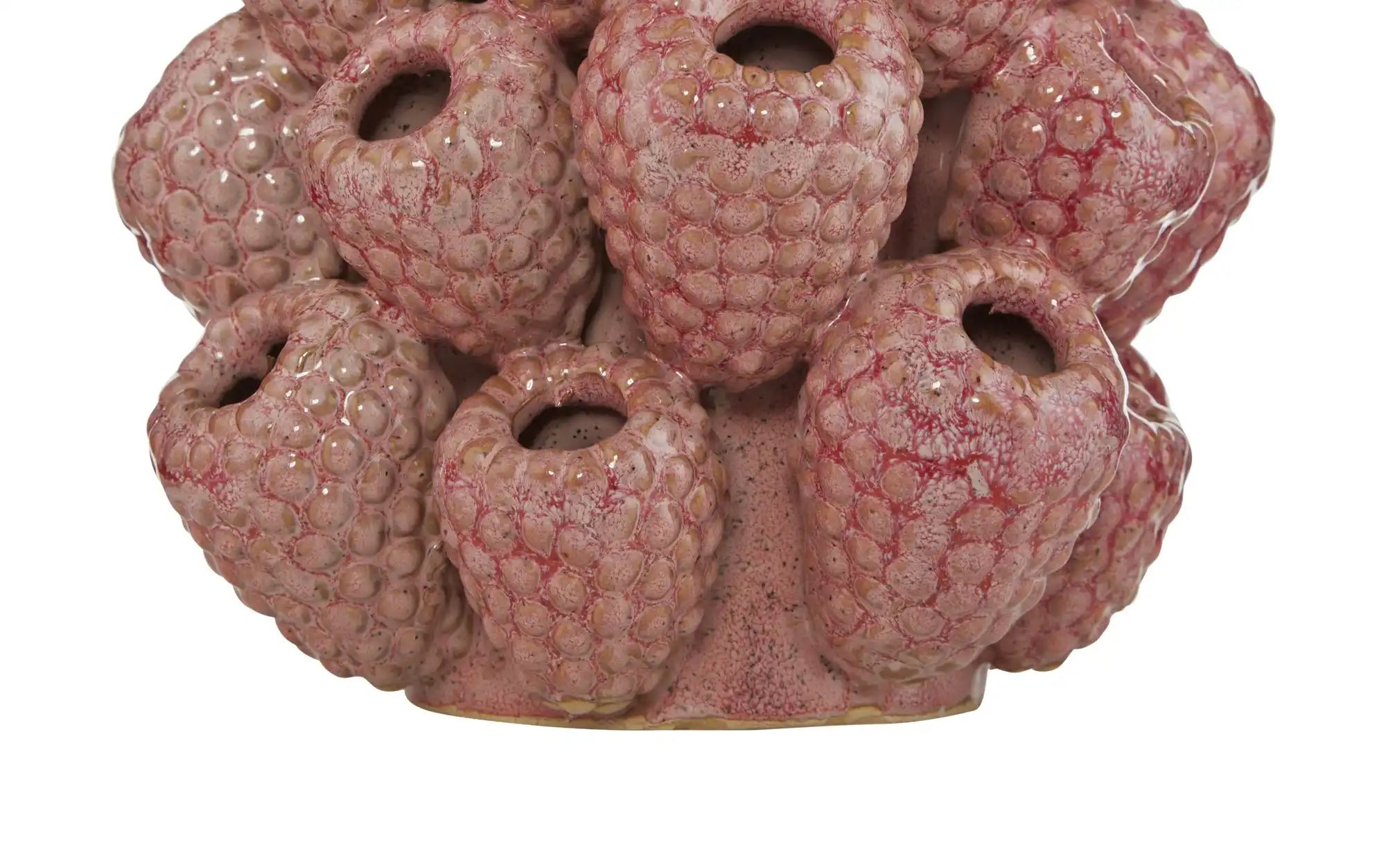 Thumbnail - HOME STORY 3D Himbeere Vase ¦ rot ¦ Steinzeug ¦ Maße (cm): H: 18,5 Ø: 16.5 Accessoires > Vasen - Höffner