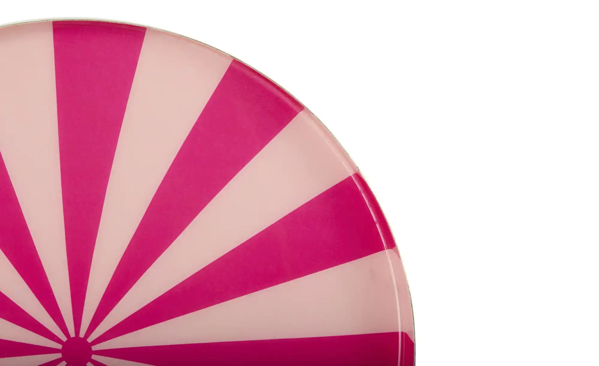 HOME STORY Deko Teller   ¦ rosa/pink ¦ Eisen ¦ Maße (cm): B: 28 H: 2,5 T: 2 günstig online kaufen