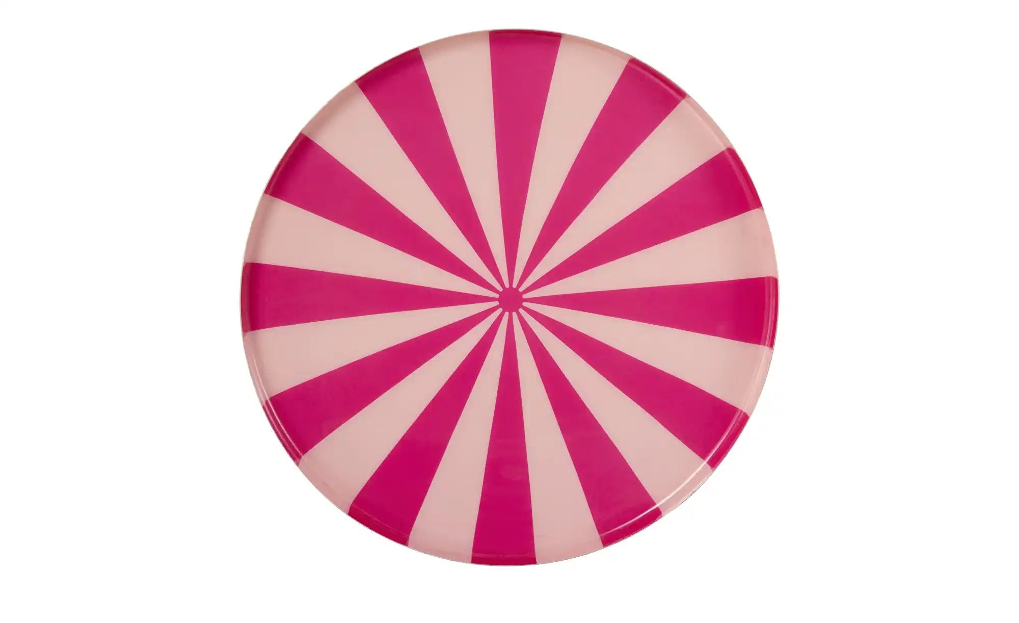 HOME STORY Deko Teller   ¦ rosa/pink ¦ Eisen ¦ Maße (cm): B: 28 H: 2,5 T: 2 günstig online kaufen