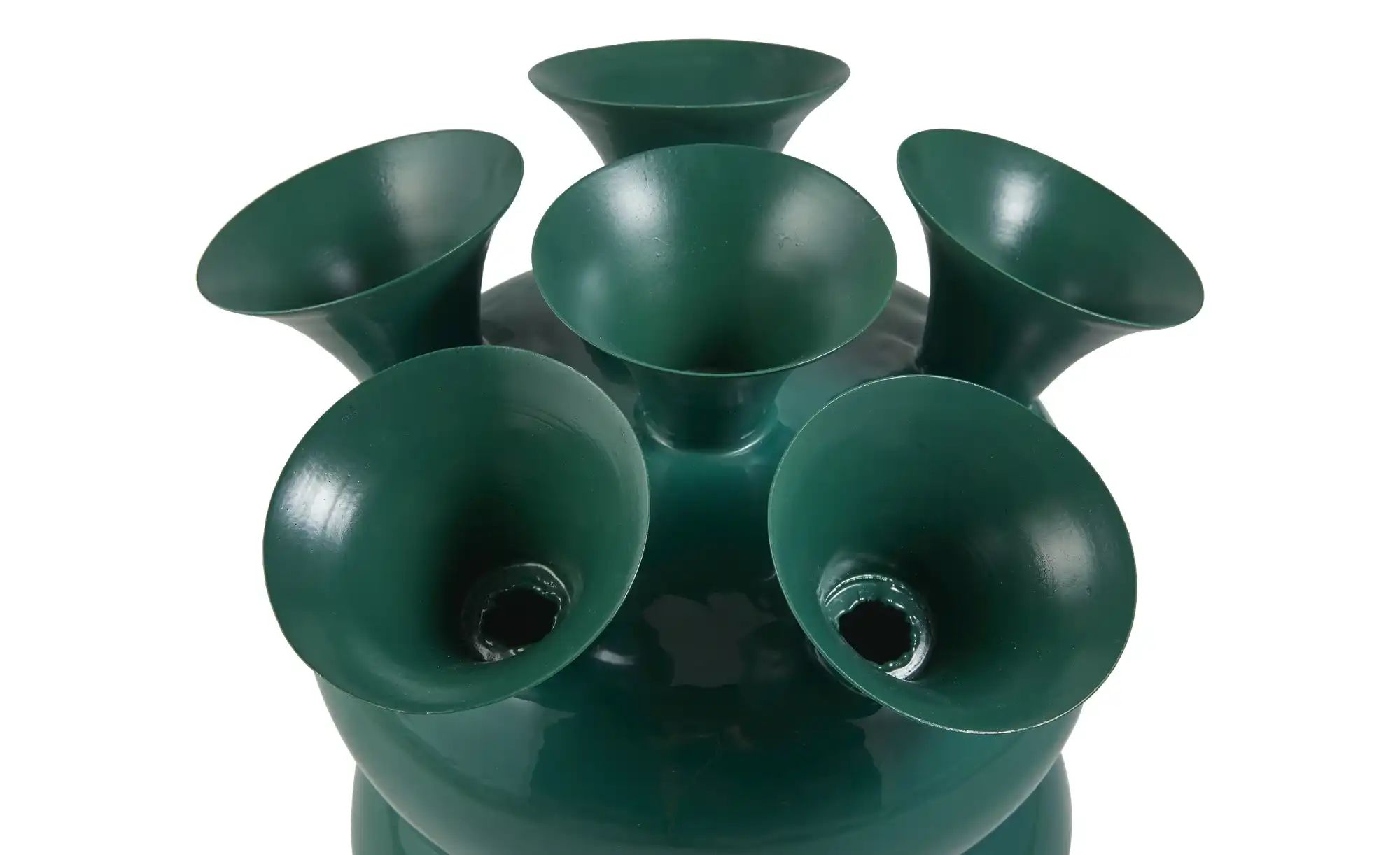 Thumbnail - HOME STORY Vase   ¦ grün ¦ Eisen ¦ Maße (cm): H: 33  Ø: 25 Accessoires > Vasen - Höffner