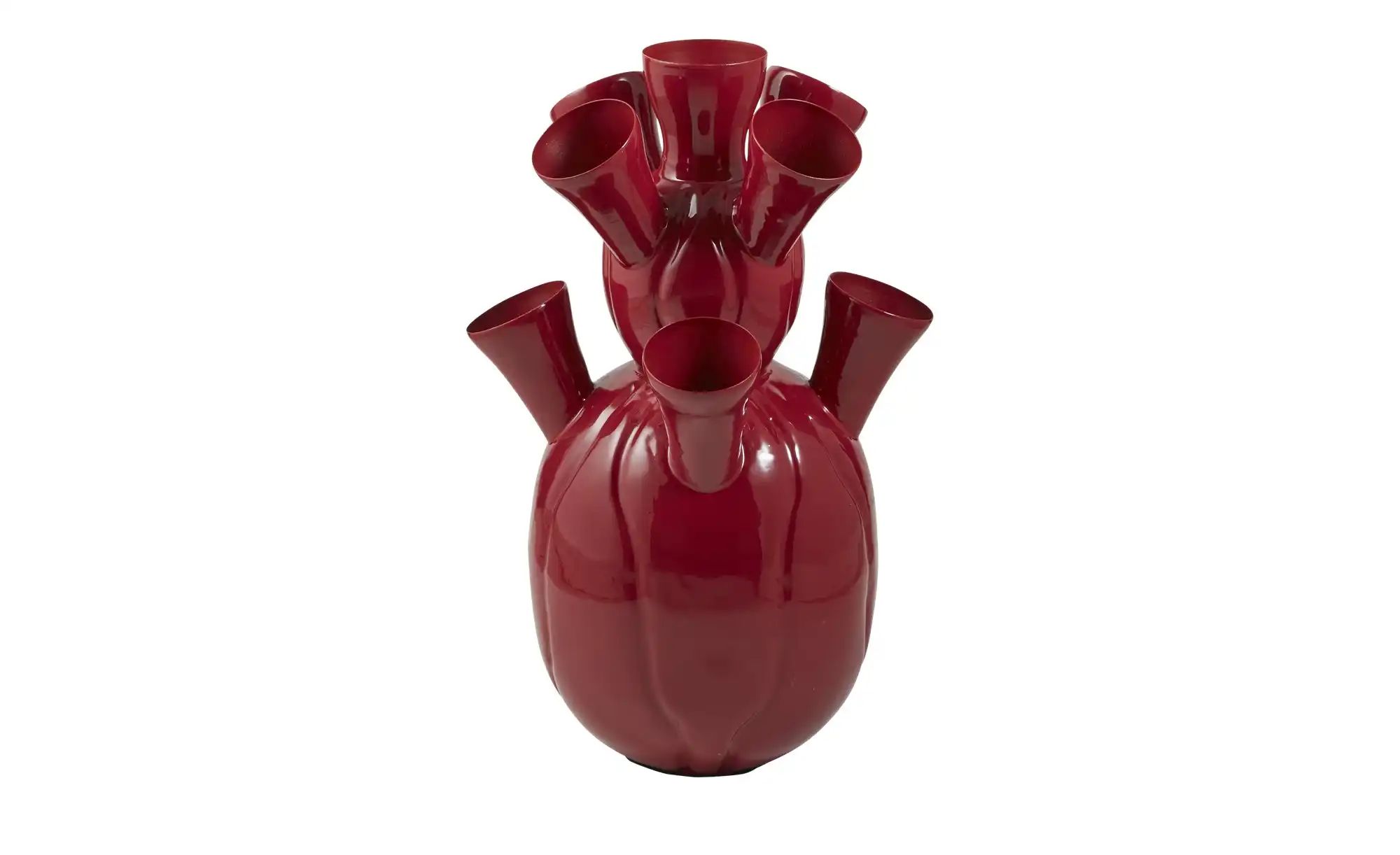 HOME STORY Vase   ¦ rot ¦ Eisen ¦ Maße (cm): H: 47  Ø: 22 Weihnachten - Höf günstig online kaufen