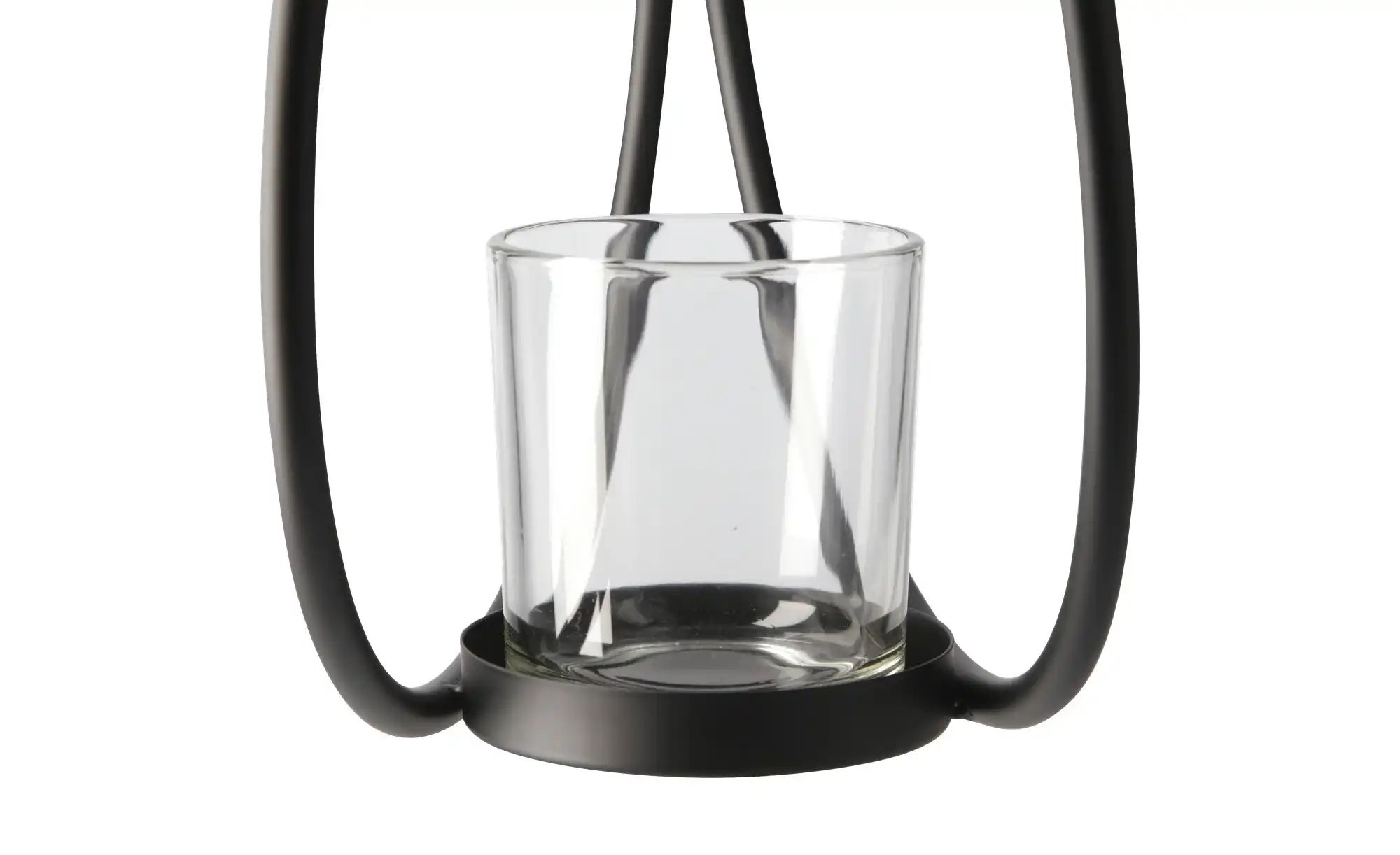 Thumbnail - HOME STORY Teelichthalter   ¦ schwarz ¦ Eisen,Glas ¦ Maße (cm): B: 22 H: 22 T: 12.0 Accessoires > Kerzen & Kerzenständer...