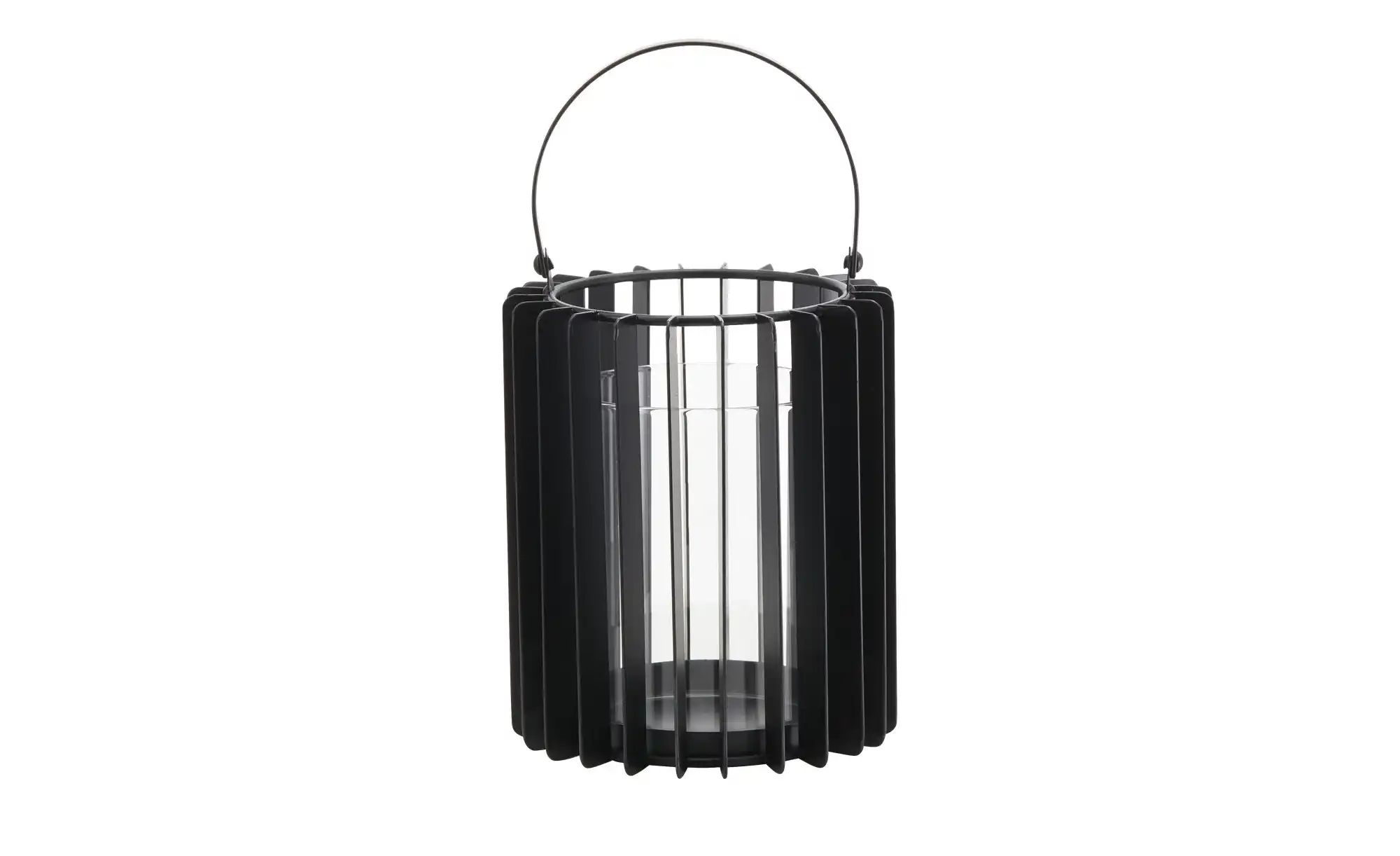 HOME STORY Laterne   ¦ schwarz ¦ Eisen,Glas ¦ Maße (cm): H: 16,5  Ø: 13.2 A günstig online kaufen