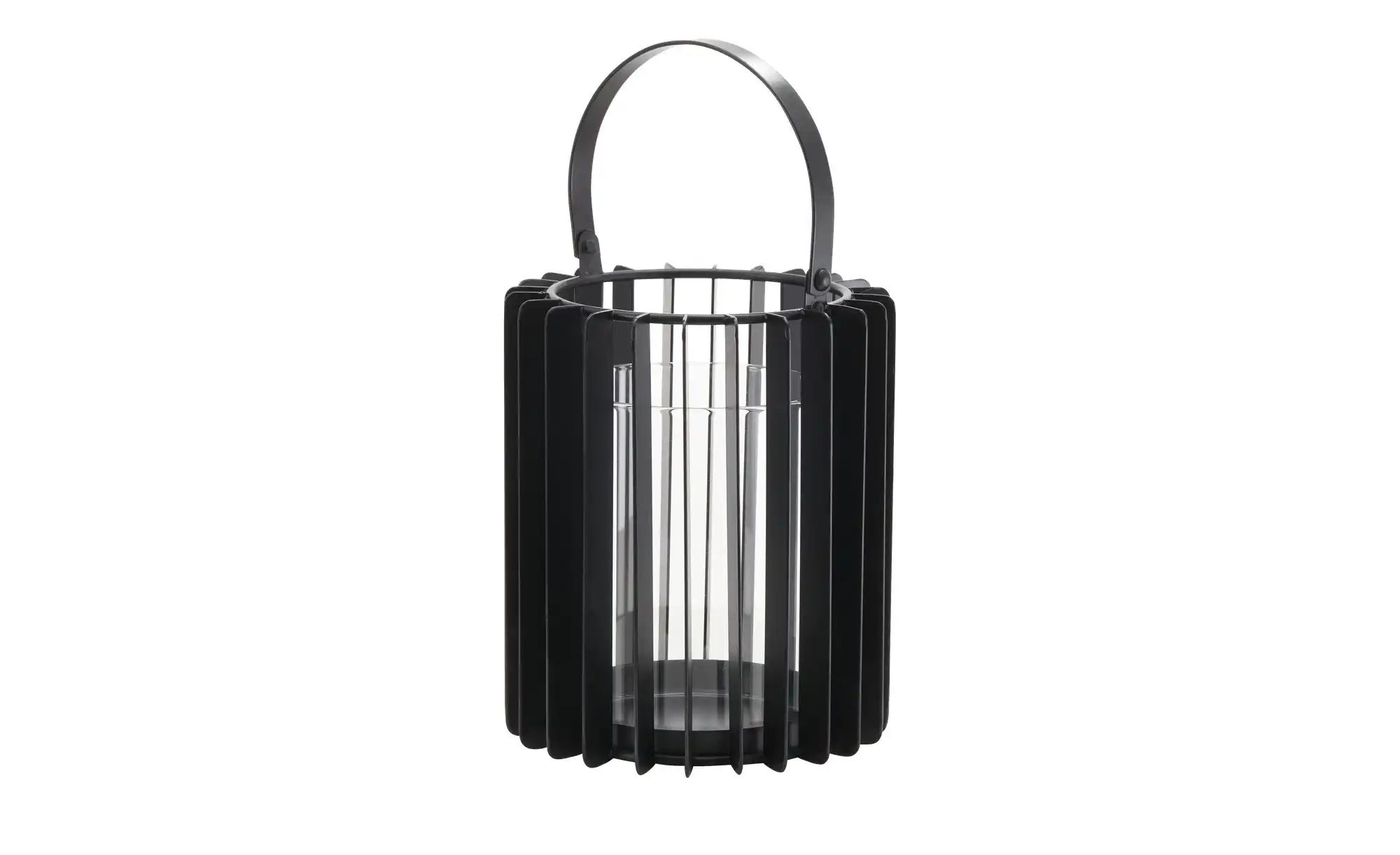 Thumbnail - HOME STORY Laterne   ¦ schwarz ¦ Eisen,Glas ¦ Maße (cm): H: 16,5  Ø: 13.2 Accessoires > Kerzen & Kerzenständer - Höffner