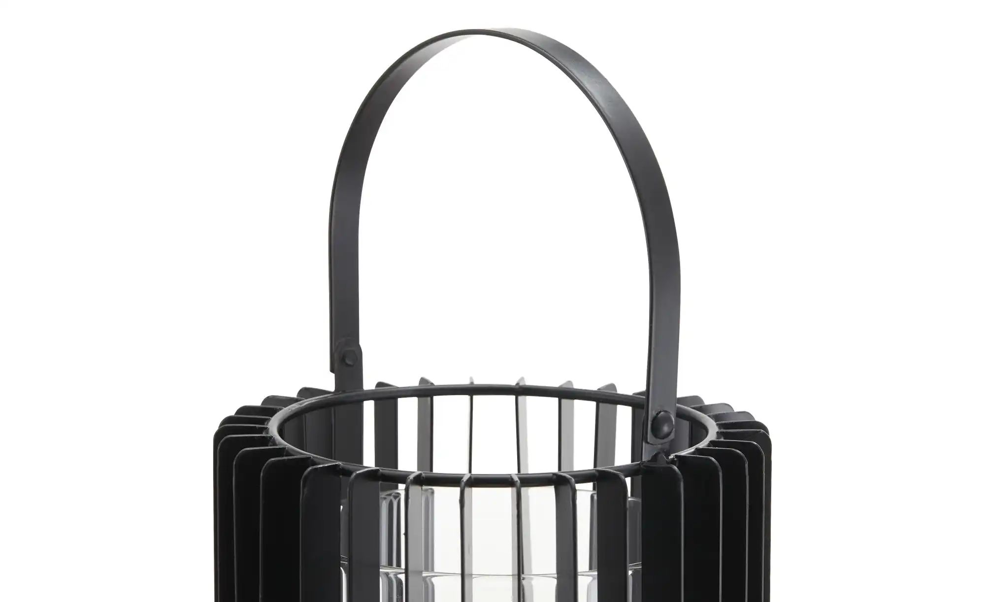 Thumbnail - HOME STORY Laterne ¦ schwarz ¦ Eisen,Glas ¦ Maße (cm): H: 19,5 Ø: 15.3 Accessoires > Kerzen & Kerzenständer - Höffner