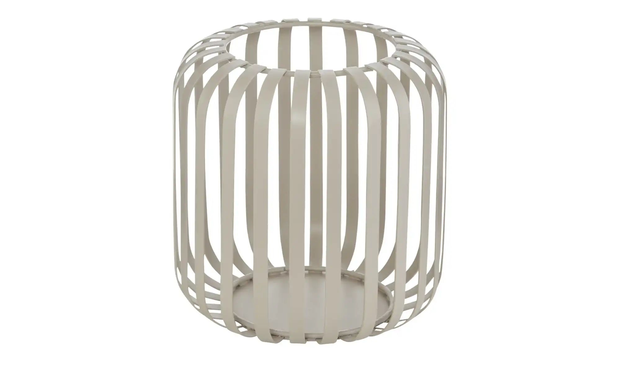 HOME STORY Windlicht   ¦ creme ¦ Metall ¦ Maße (cm): H: 14,5  Ø: 13.8 Acces günstig online kaufen