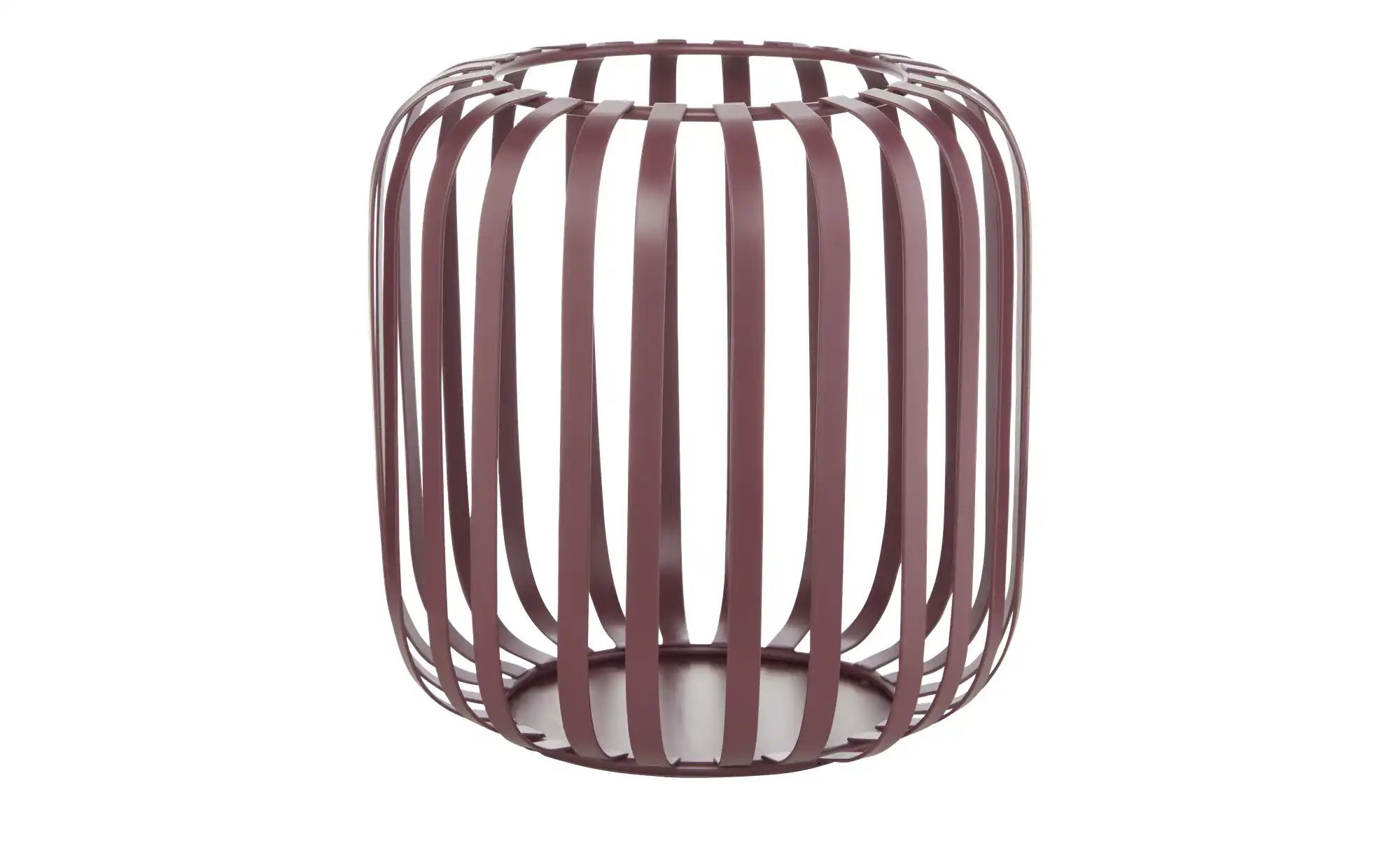 HOME STORY Windlicht   ¦ lila/violett ¦ Metall ¦ Maße (cm): H: 14,5  Ø: 13. günstig online kaufen
