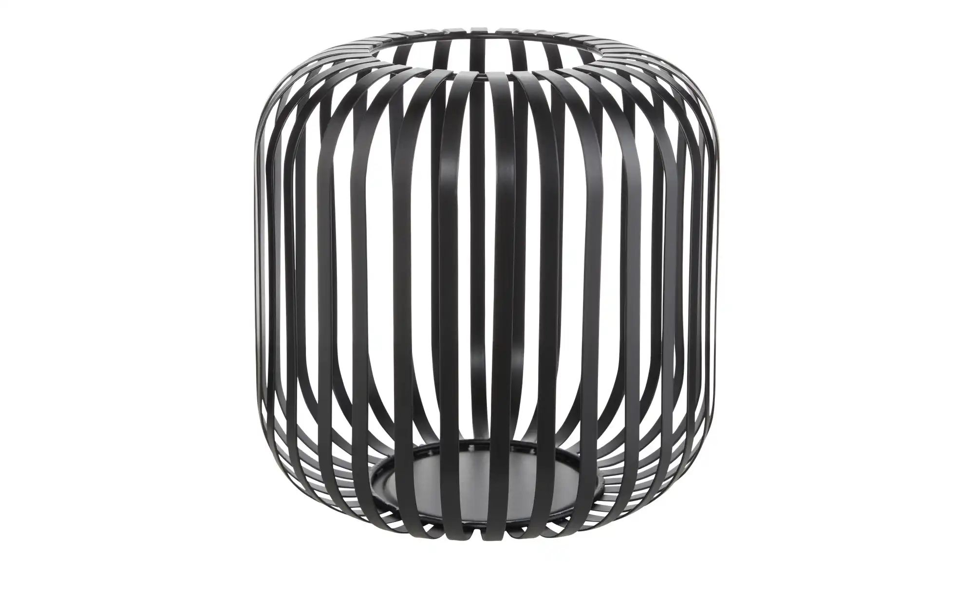HOME STORY Windlicht   ¦ schwarz ¦ Metall ¦ Maße (cm): H: 18,5  Ø: 19 Acces günstig online kaufen
