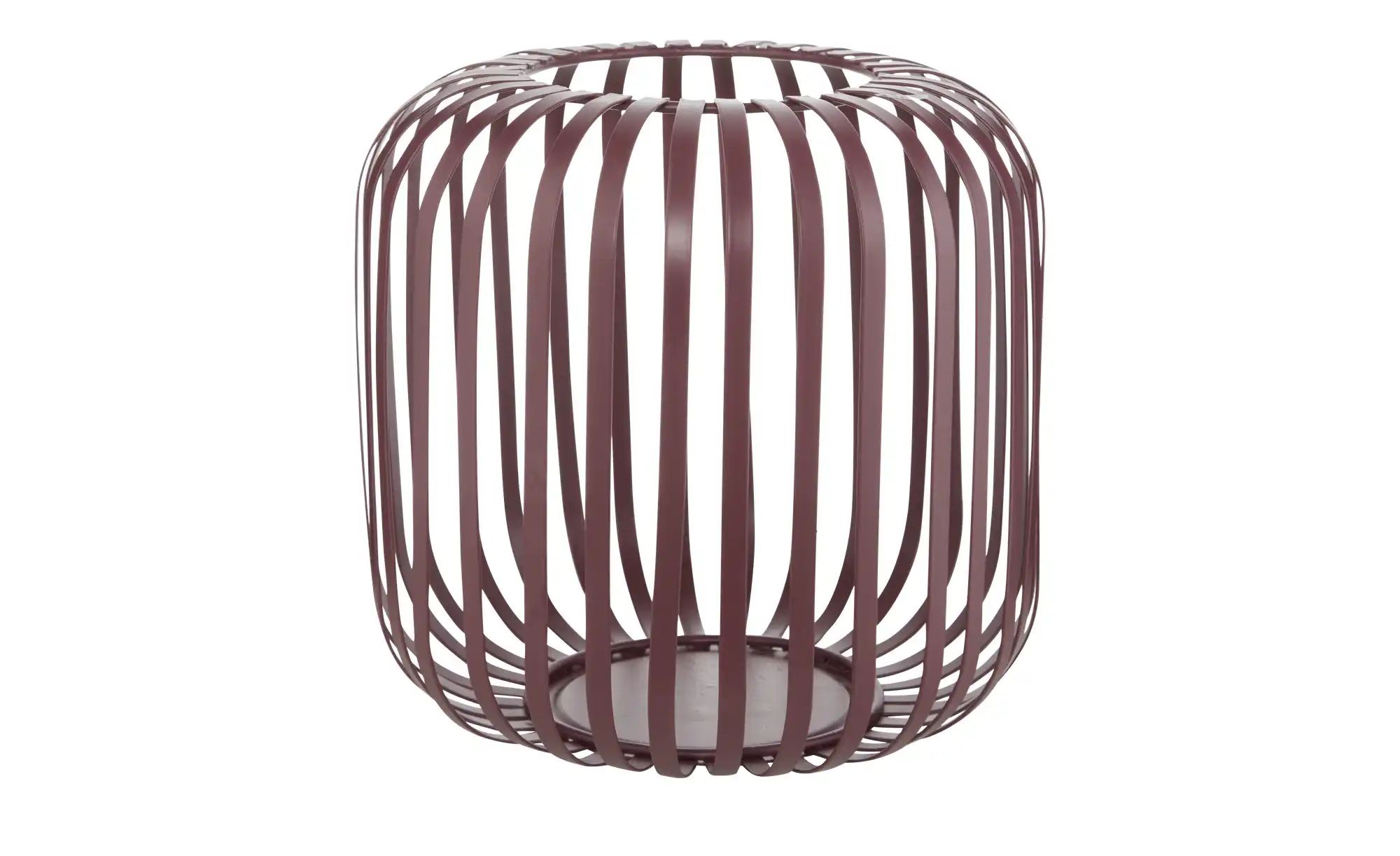 HOME STORY Windlicht   ¦ lila/violett ¦ Metall ¦ Maße (cm): H: 18,5  Ø: 19 günstig online kaufen