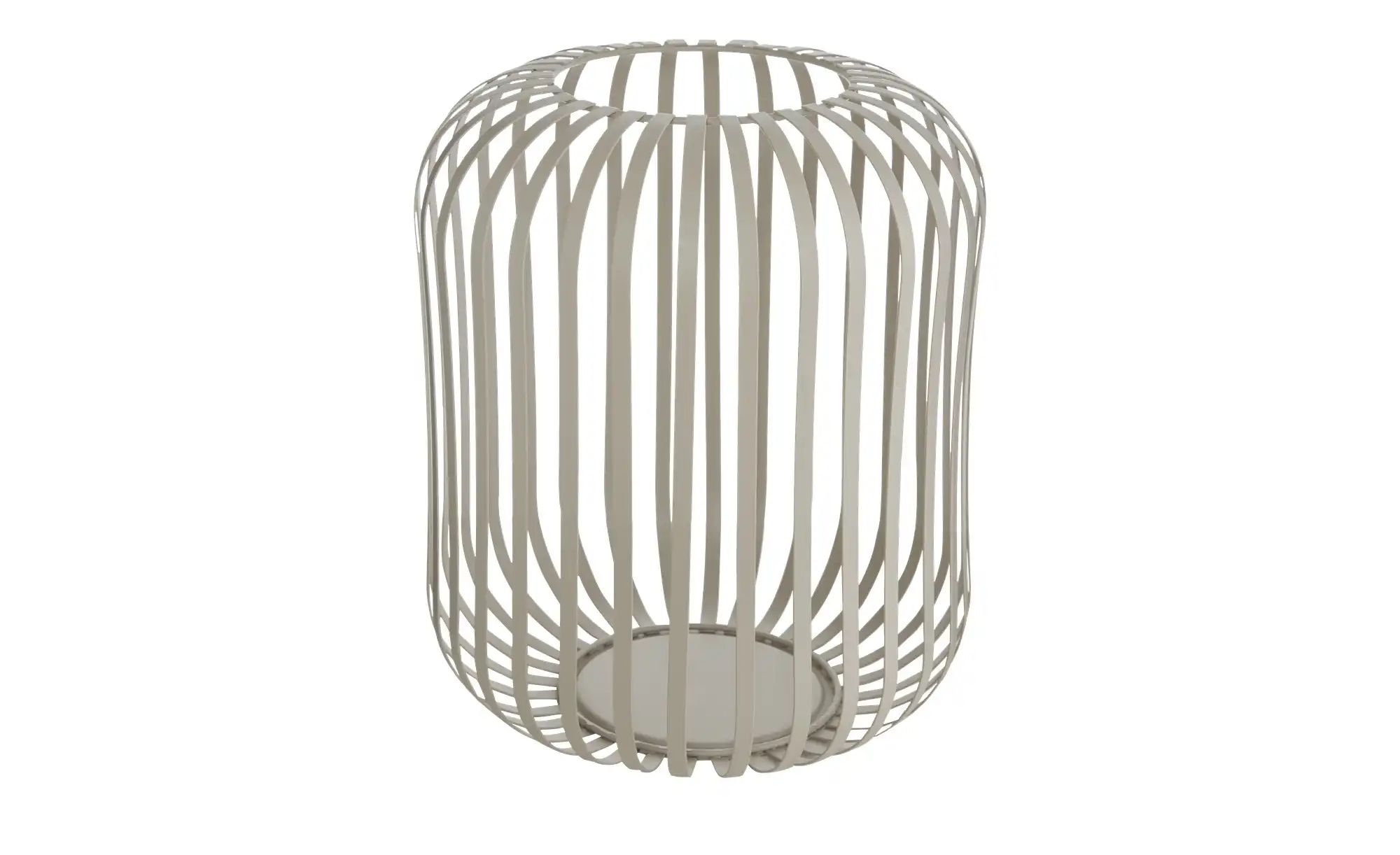 HOME STORY Windlicht   ¦ creme ¦ Metall ¦ Maße (cm): H: 26  Ø: 23.5 Accesso günstig online kaufen