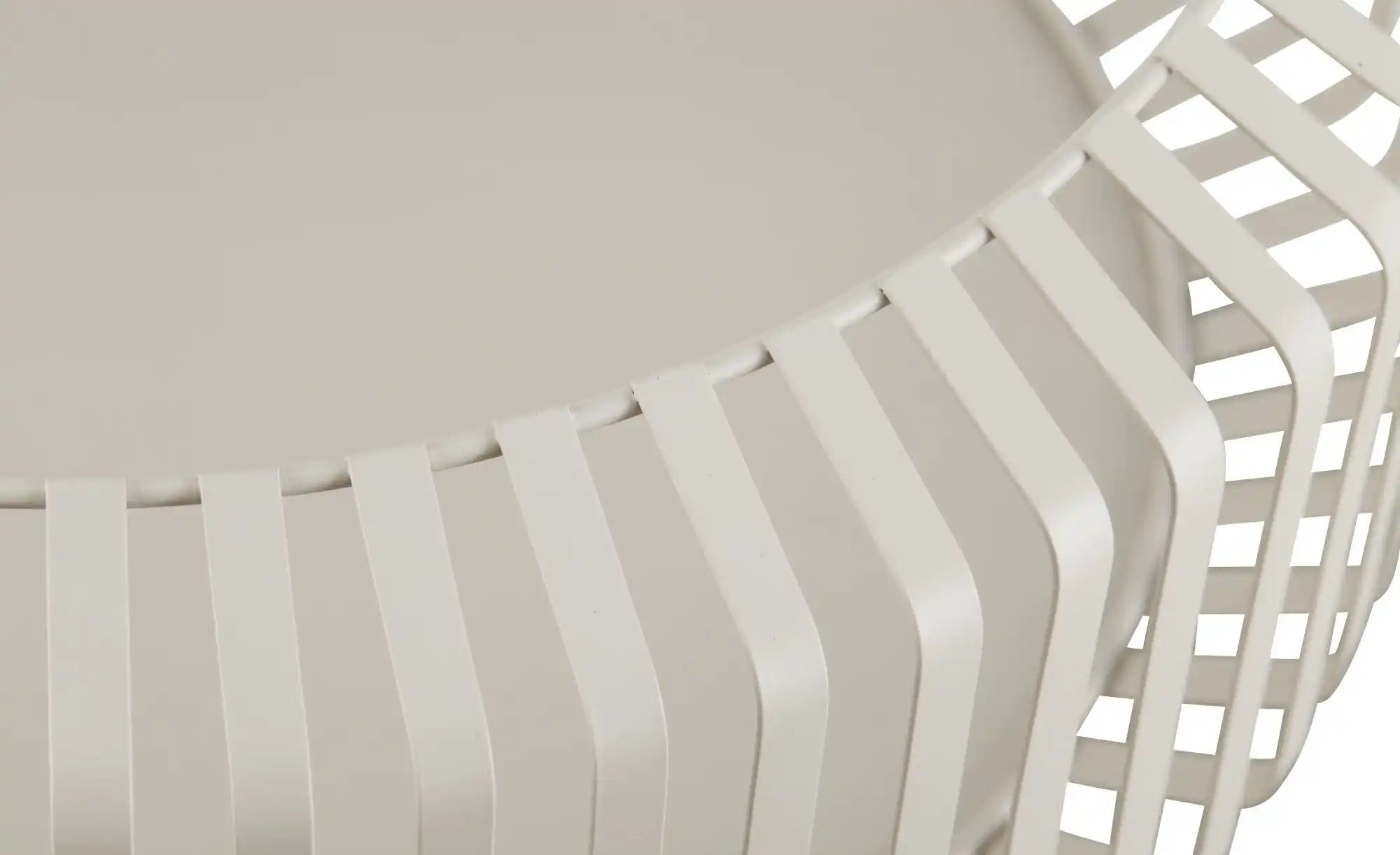 HOME STORY Deko Schale   ¦ creme ¦ Metall ¦ Maße (cm): H: 12  Ø: 32.5 Acces günstig online kaufen