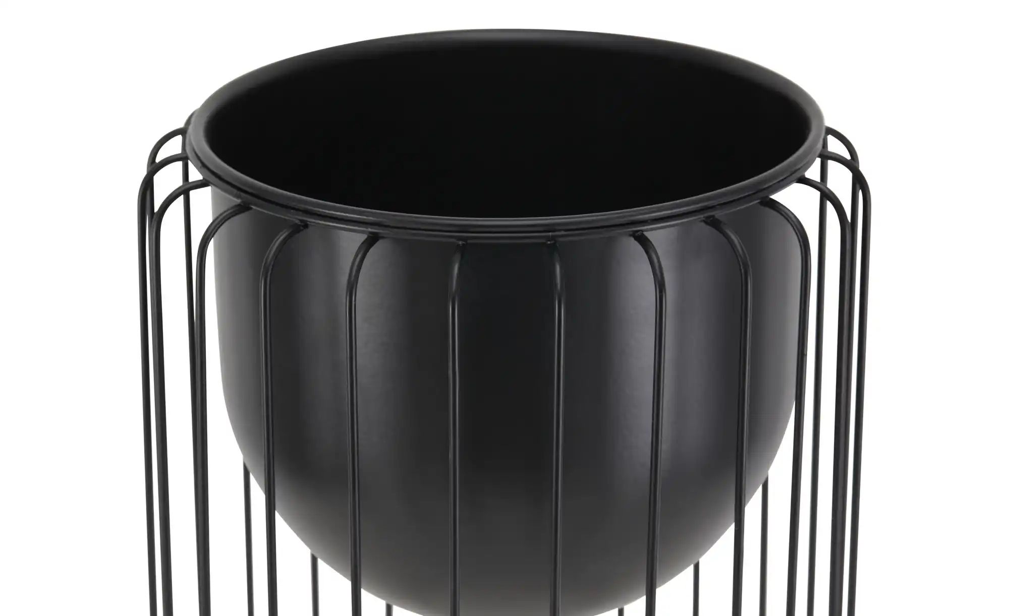 HOME STORY Blumenständer   ¦ schwarz ¦ Eisen ¦ Maße (cm): H: 36  Ø: 22.2 Ac günstig online kaufen