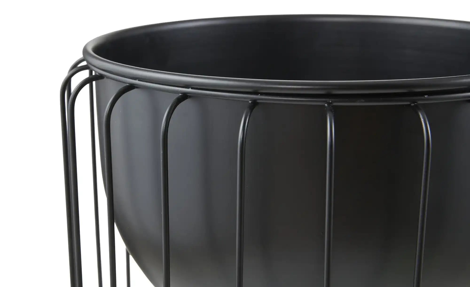 HOME STORY Blumenständer   ¦ schwarz ¦ Eisen ¦ Maße (cm): H: 51  Ø: 28.5 Ac günstig online kaufen