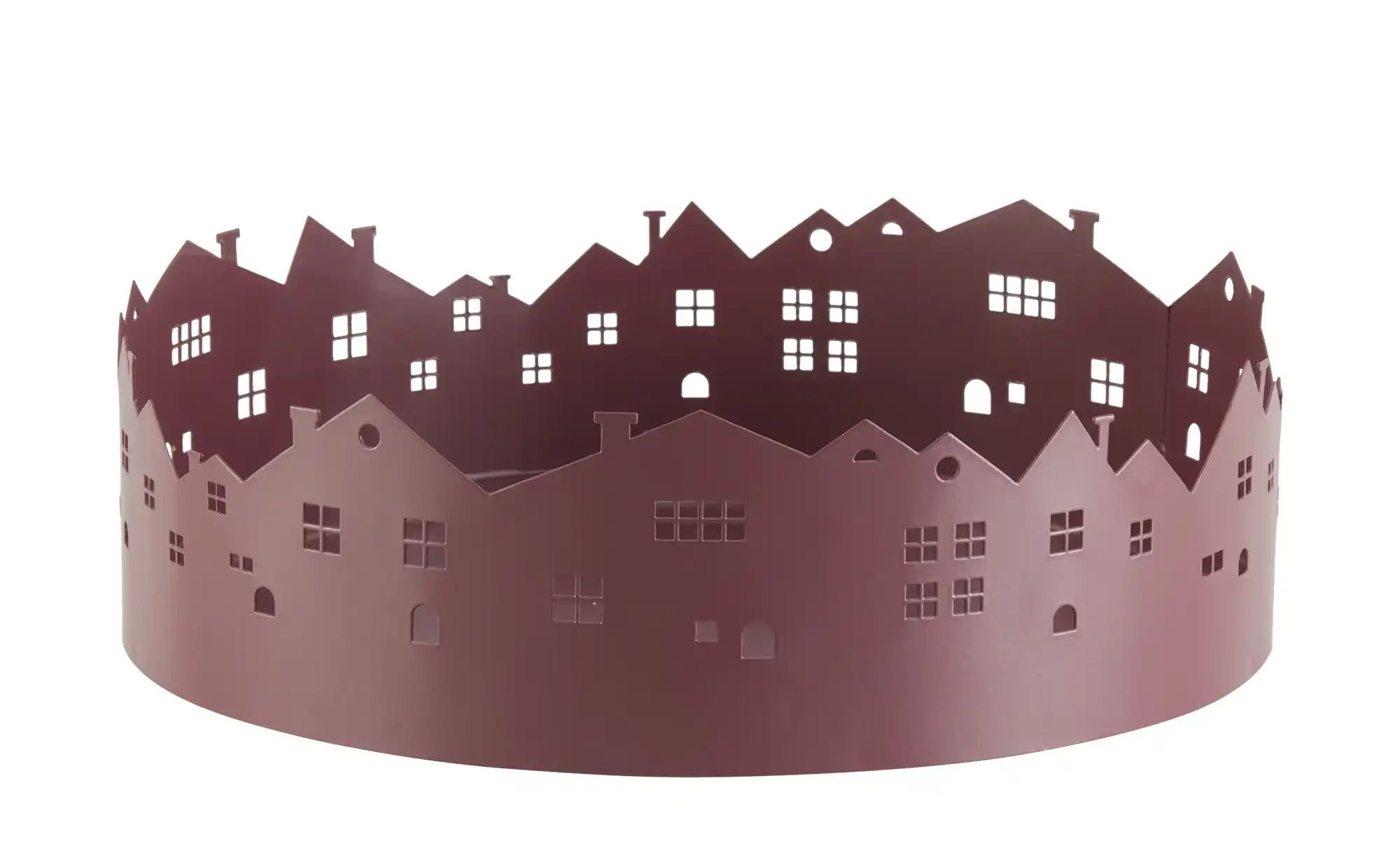 HOME STORY Deko Tablett   ¦ lila/violett ¦ Metall ¦ Maße (cm): H: 7,6  Ø: 2 günstig online kaufen