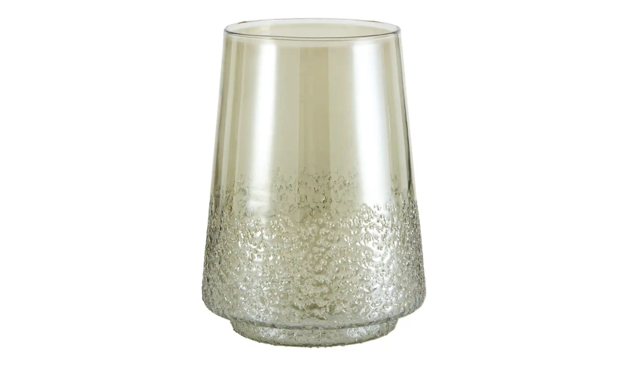 HOME STORY Windlicht   ¦ grün ¦ Glas ¦ Maße (cm): H: 22  Ø: 18 Accessoires günstig online kaufen