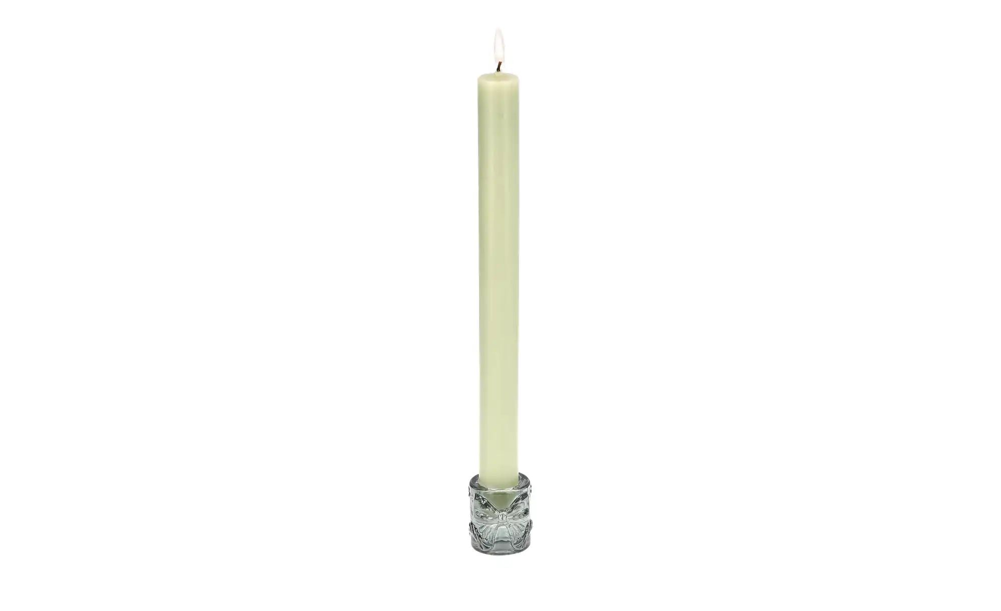 Thumbnail - Kerzenhalter mit Schleife ¦ grau ¦ Glas ¦ Maße (cm): H: 4,5 Ø: 4.5 Accessoires > Kerzen & Kerzenständer > Kerzenständ...