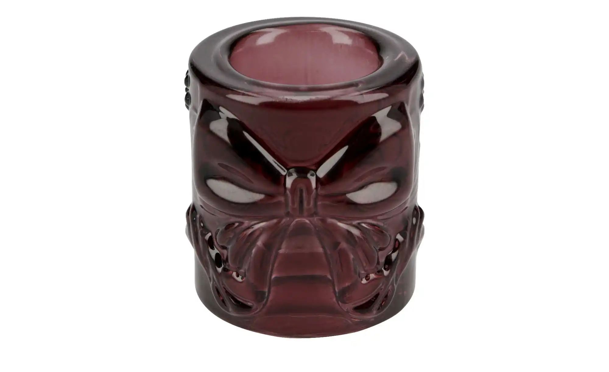 Kerzenhalter mit Schleife   ¦ rot ¦ Glas ¦ Maße (cm): H: 4,5  Ø: 4.5 Access günstig online kaufen
